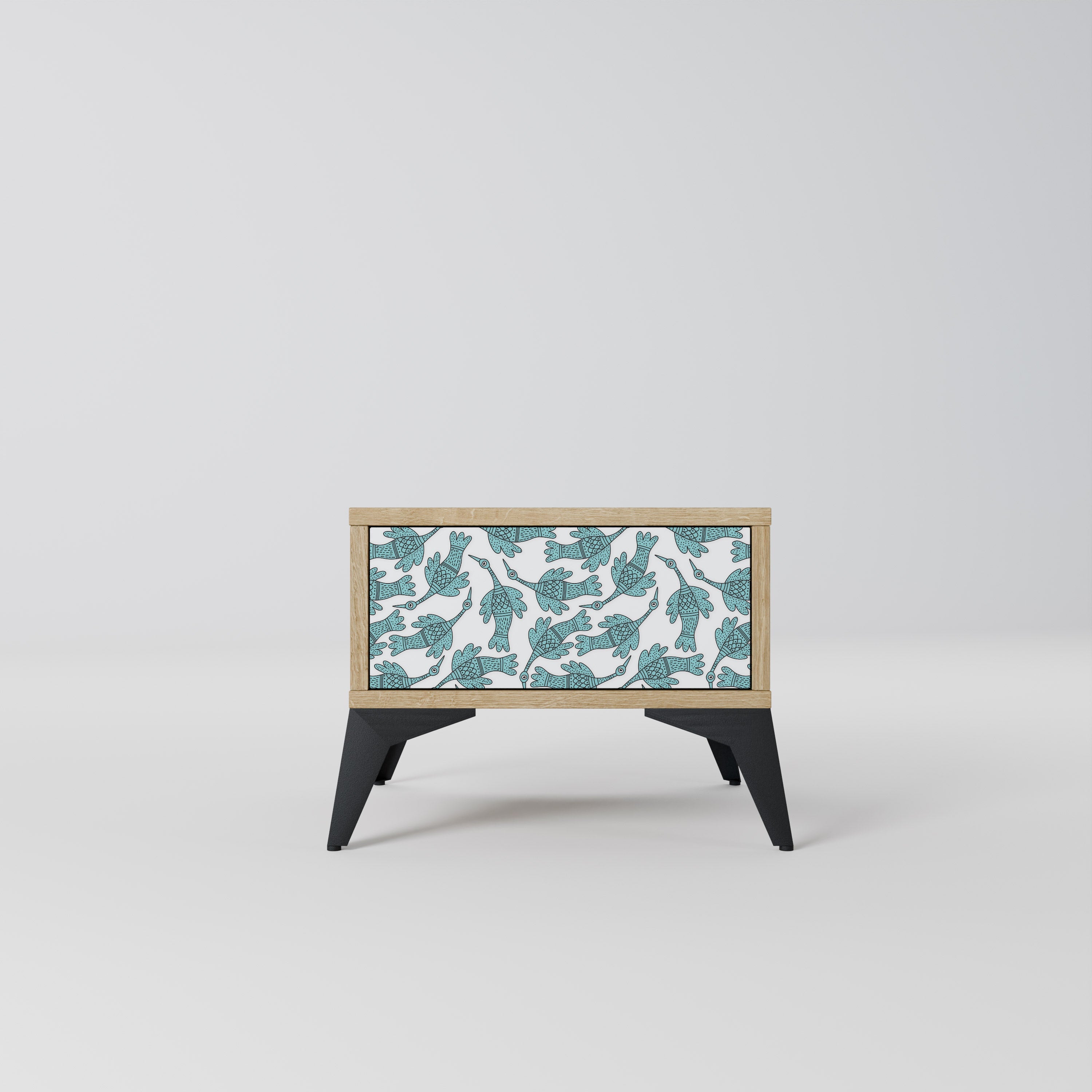 WATERSPOUT SONGIBIRD Nightstand in Oak Effect