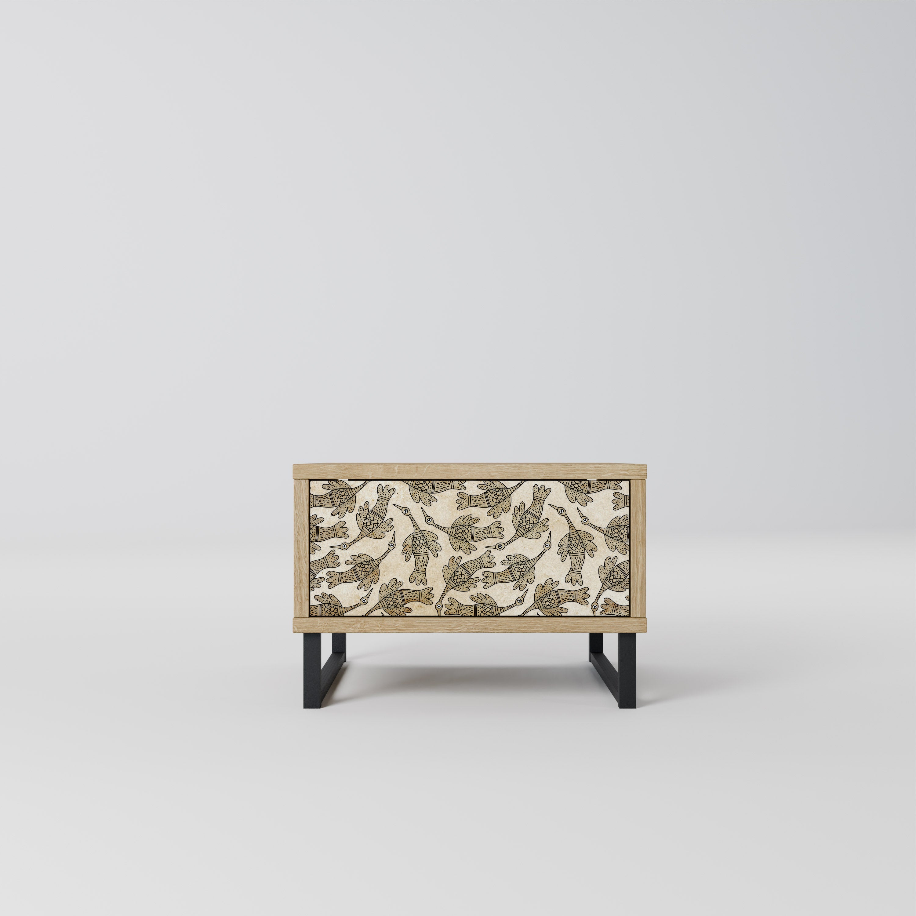 ALMONDINE SONGBIRD Nightstand in Oak Effect