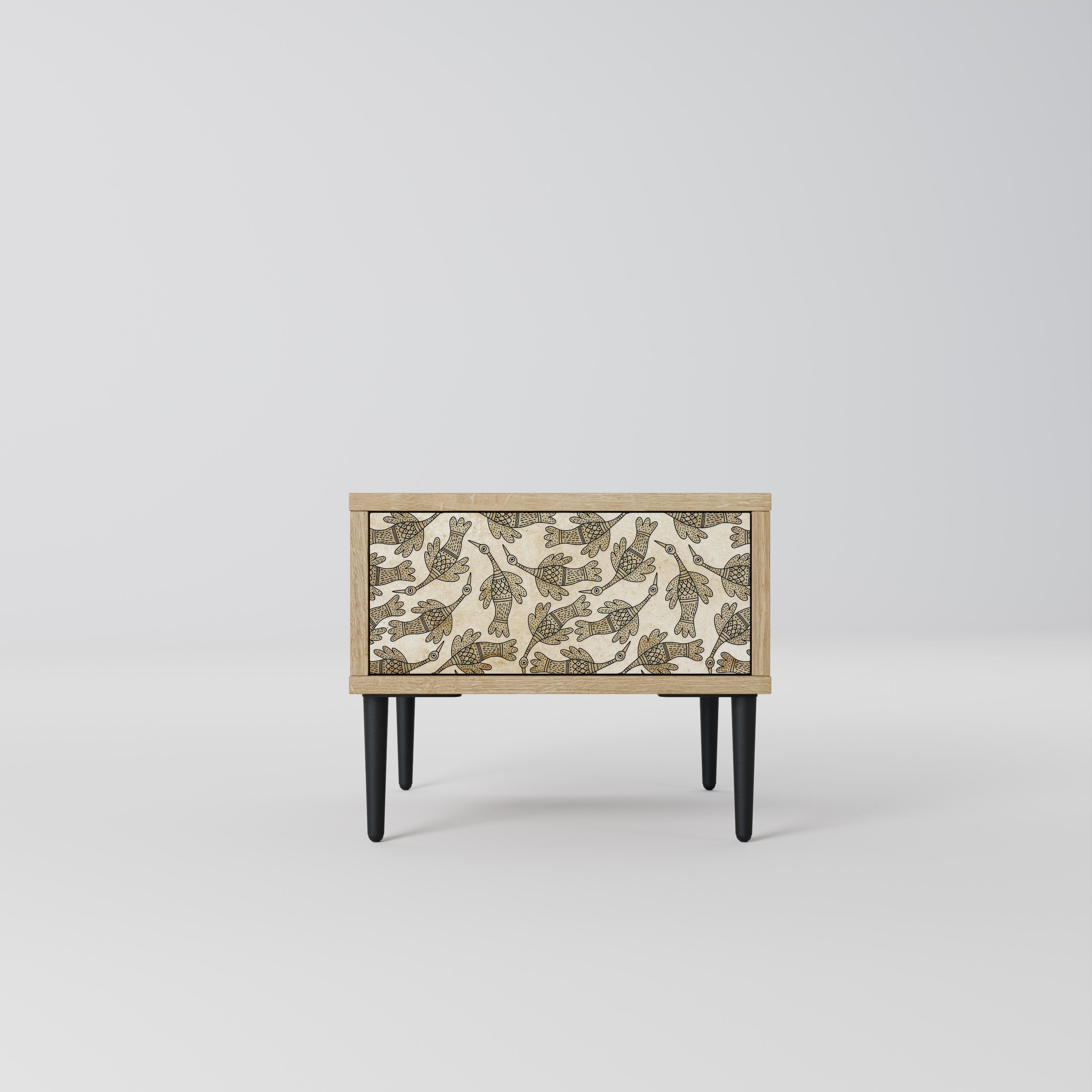 ALMONDINE SONGBIRD Nightstand in Oak Effect