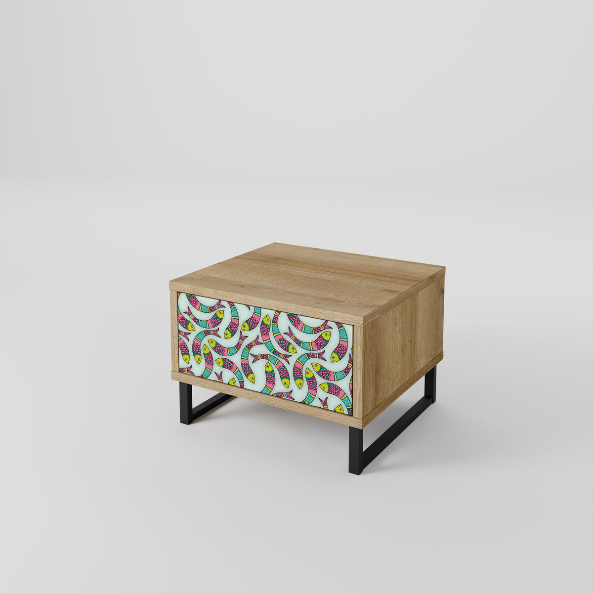 INDIAN FISH Κομοδίνο με συρτάρι