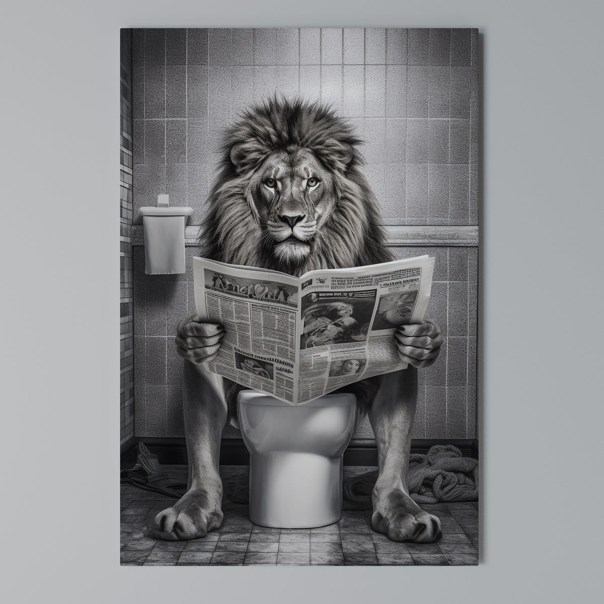 ROAR PRESS REVIEW Vertical Canvas Print
