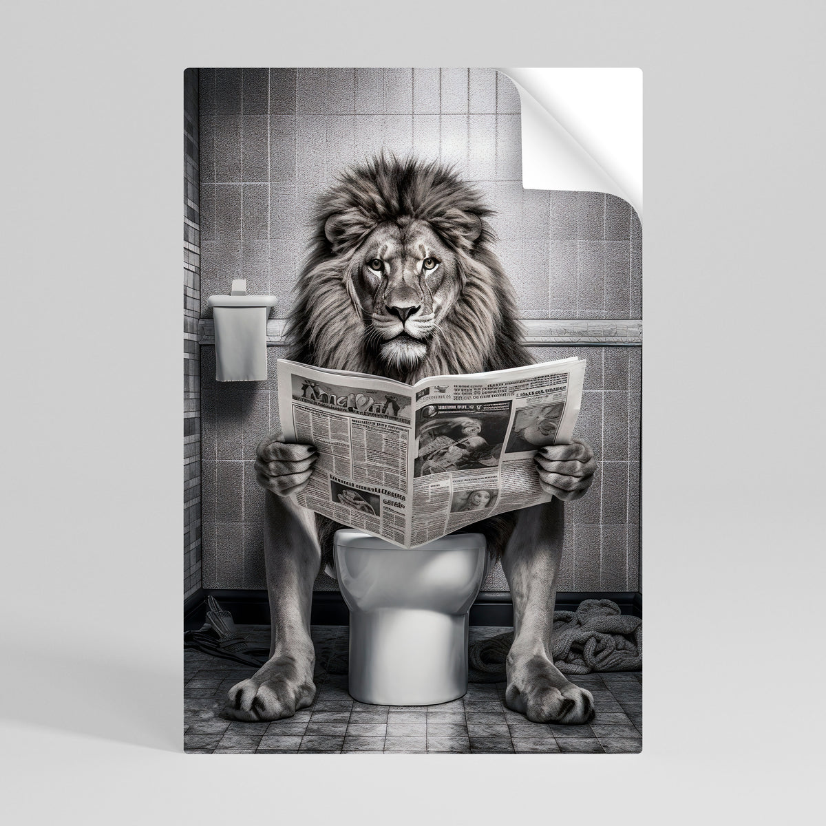 ROAR PRESS REVIEW Peel and Stick Vertical Poster