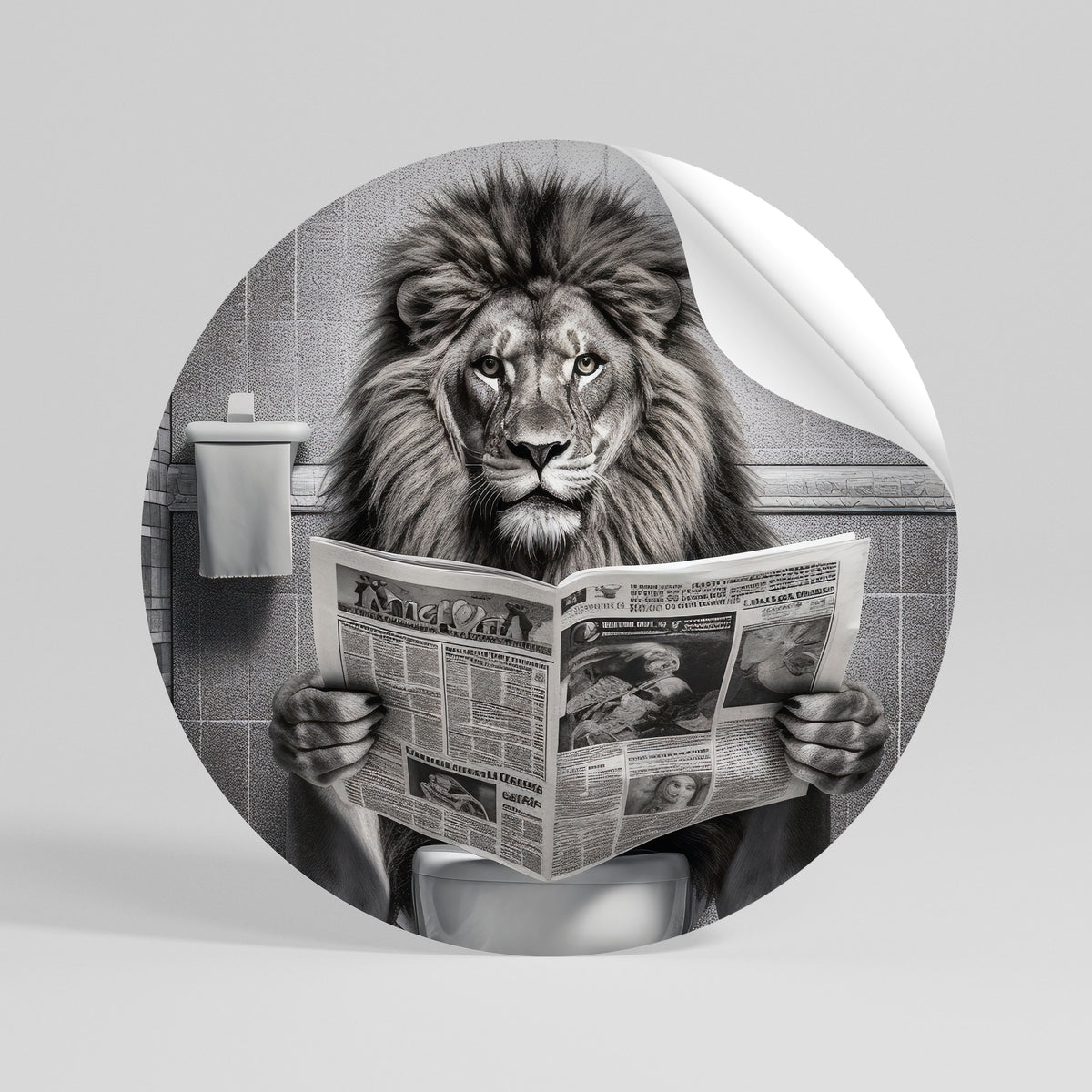 ROAR PRESS REVIEW Αυτοκόλλητη Αφίσα στρογγυλή