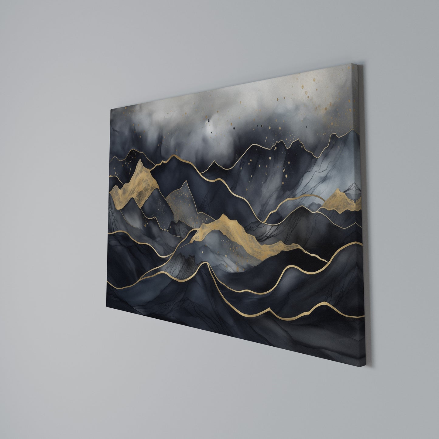 GOLDEN SUMMIT SERENITY Horizontal Canvas Print