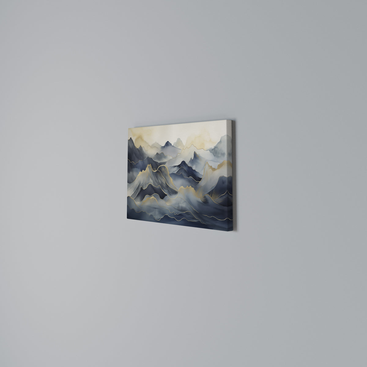 GOLDEN MOUNTAIN FOG Horizontal Canvas Print