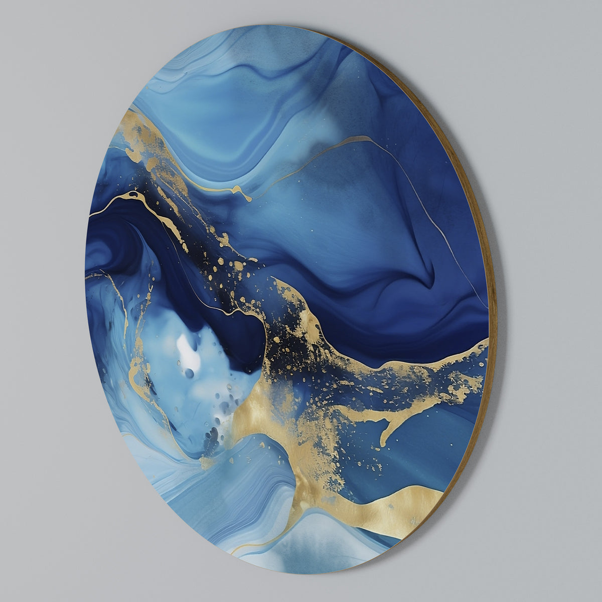 AZURE DREAMSCAPE Στρογγυλός πίνακας ζωγραφικής
