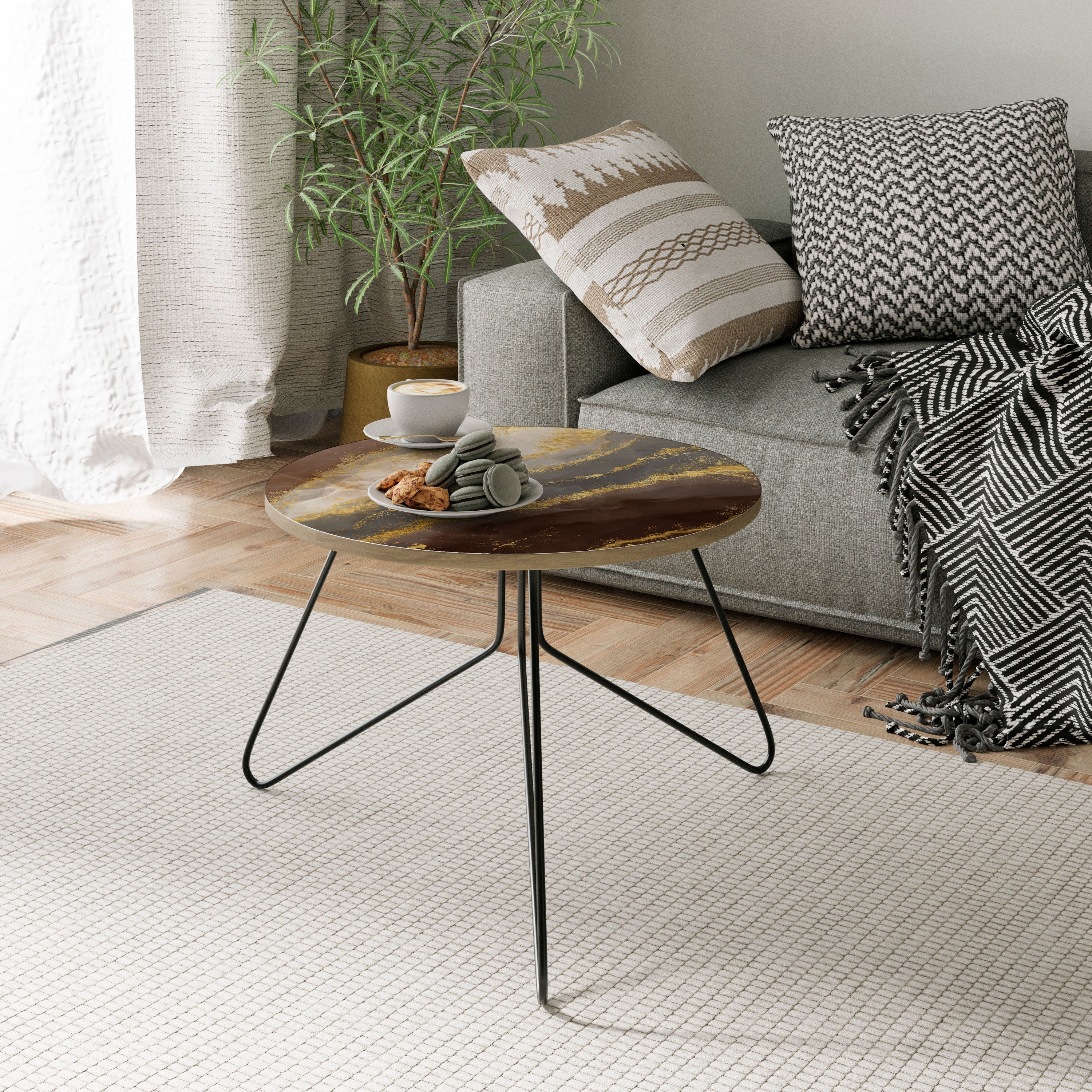 Τραπεζάκι Σαλονιού MARBLE MIRAGE 60