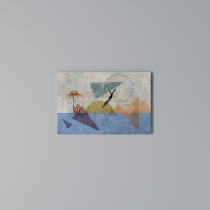 JUMP AROUND THE SHAPES Horizontal Canvas Print
