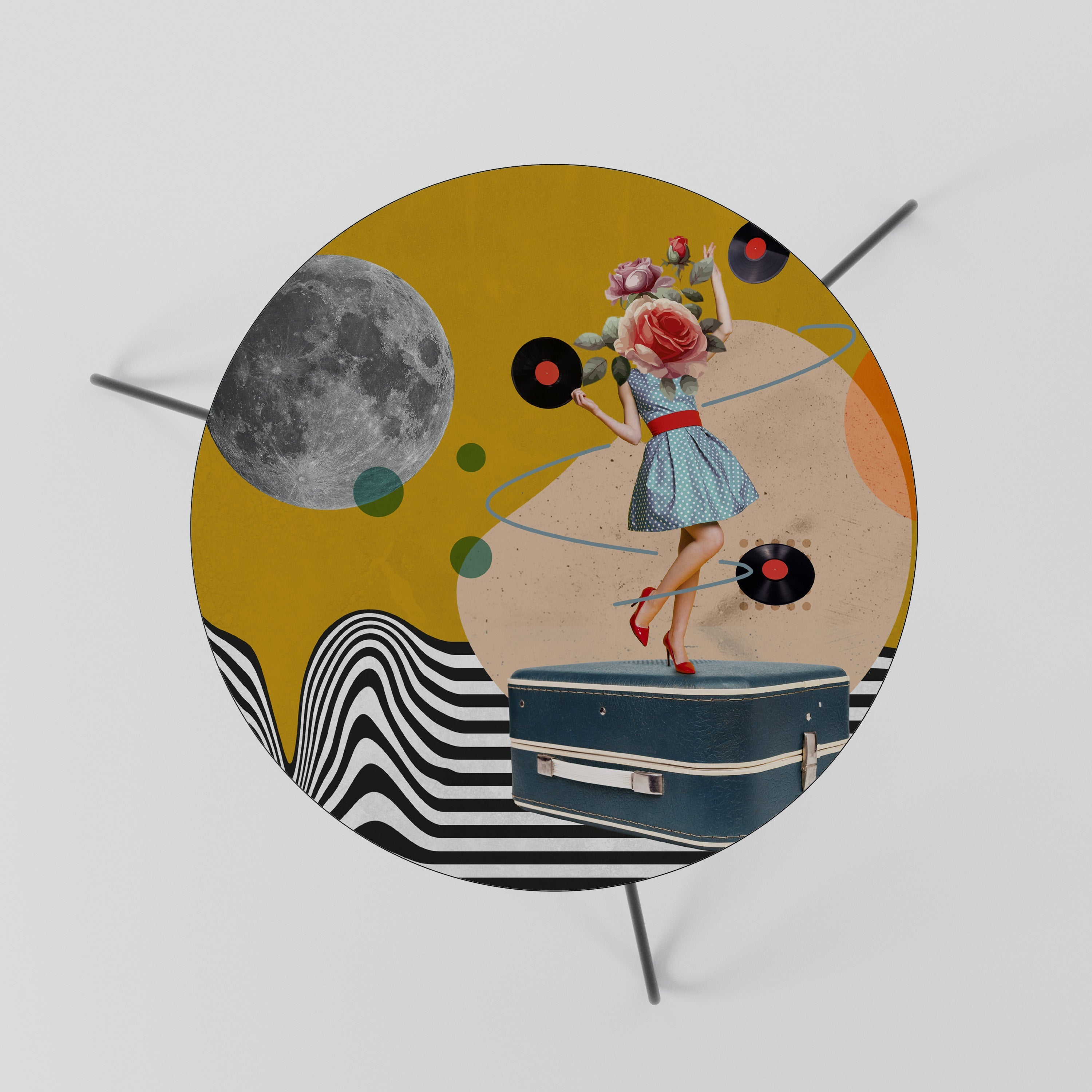 Τραπεζάκι σαλονιού VINYL RETROSPECTION 60