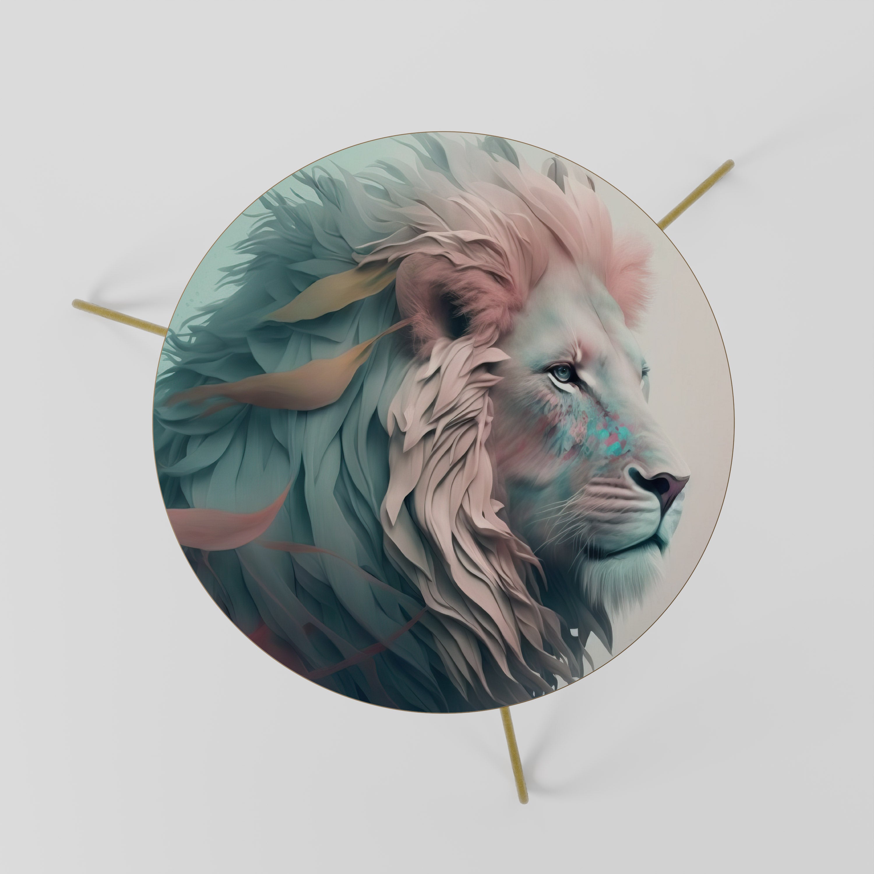 Τραπεζάκι Σαλονιού LUMINOUS LION MAJESTY 60