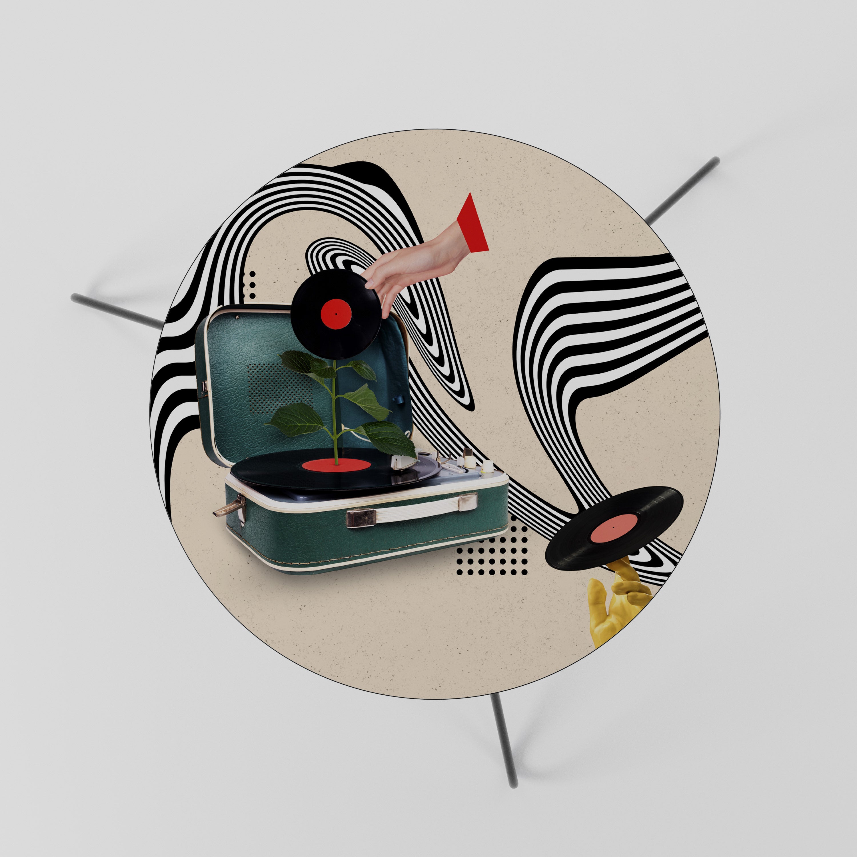 Τραπεζάκι σαλονιού VINYL VARIATION 60