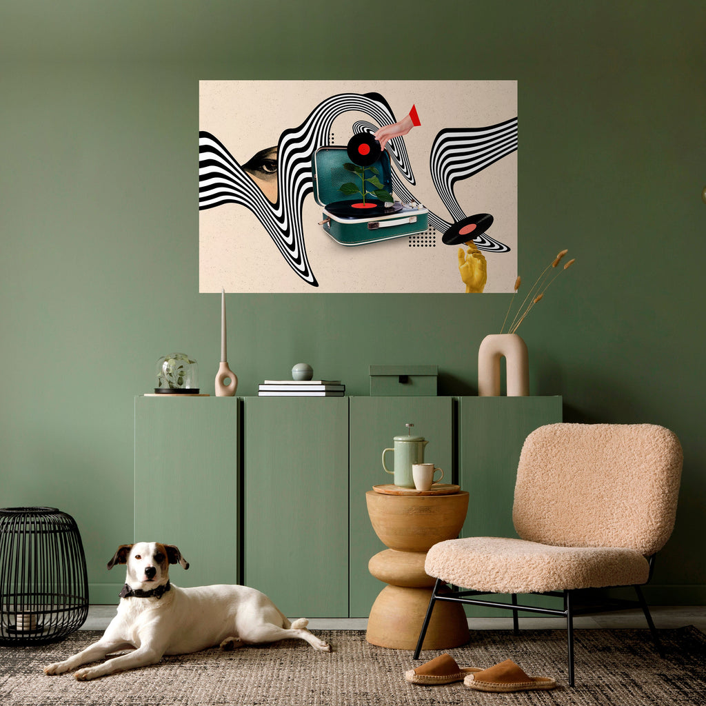VINYL VARIATION Peel and Stick Horizontal Poster