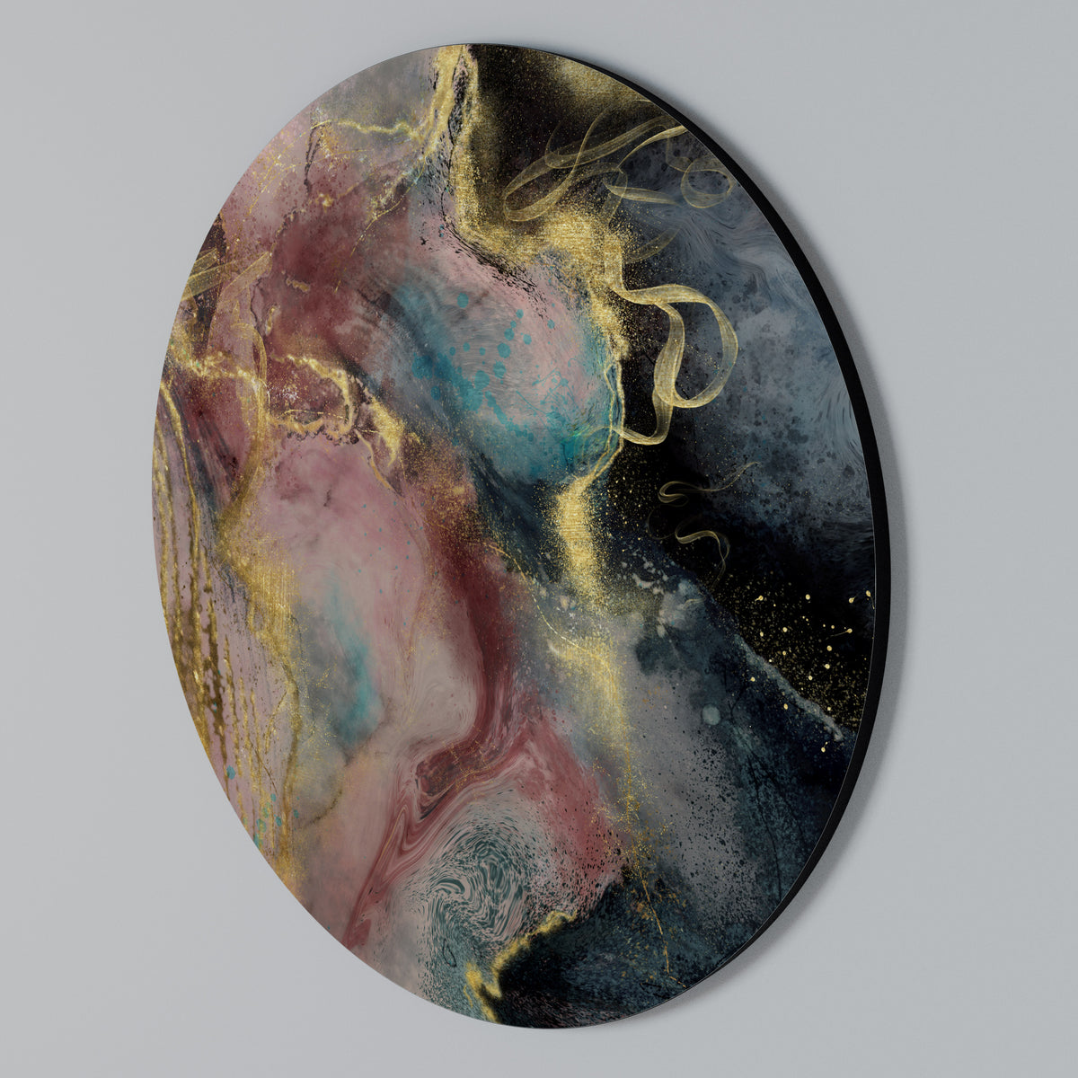 EARTHY MARBLE Στρογγυλός πίνακας ζωγραφικής