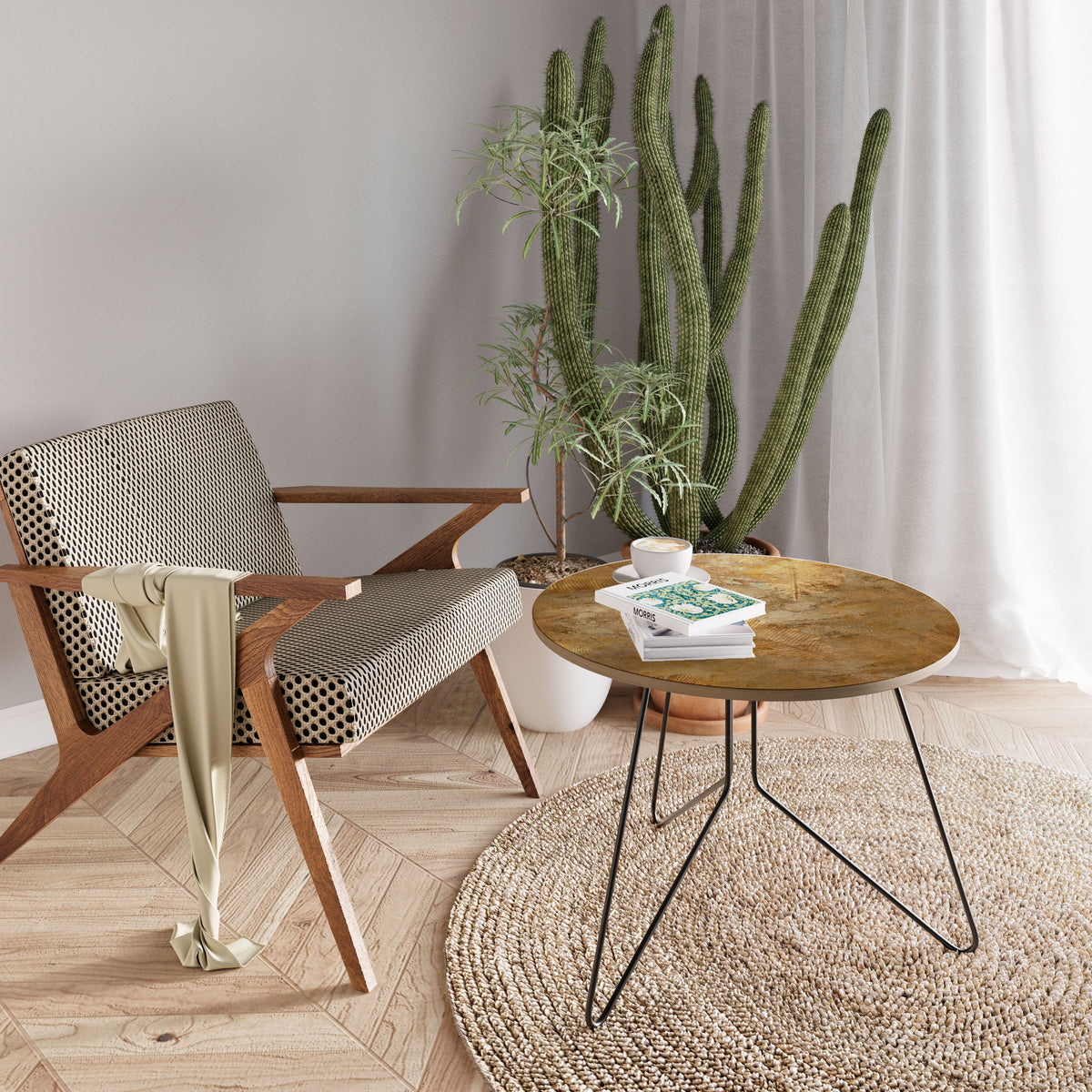GILDED LEAF CASCADE Coffee Table