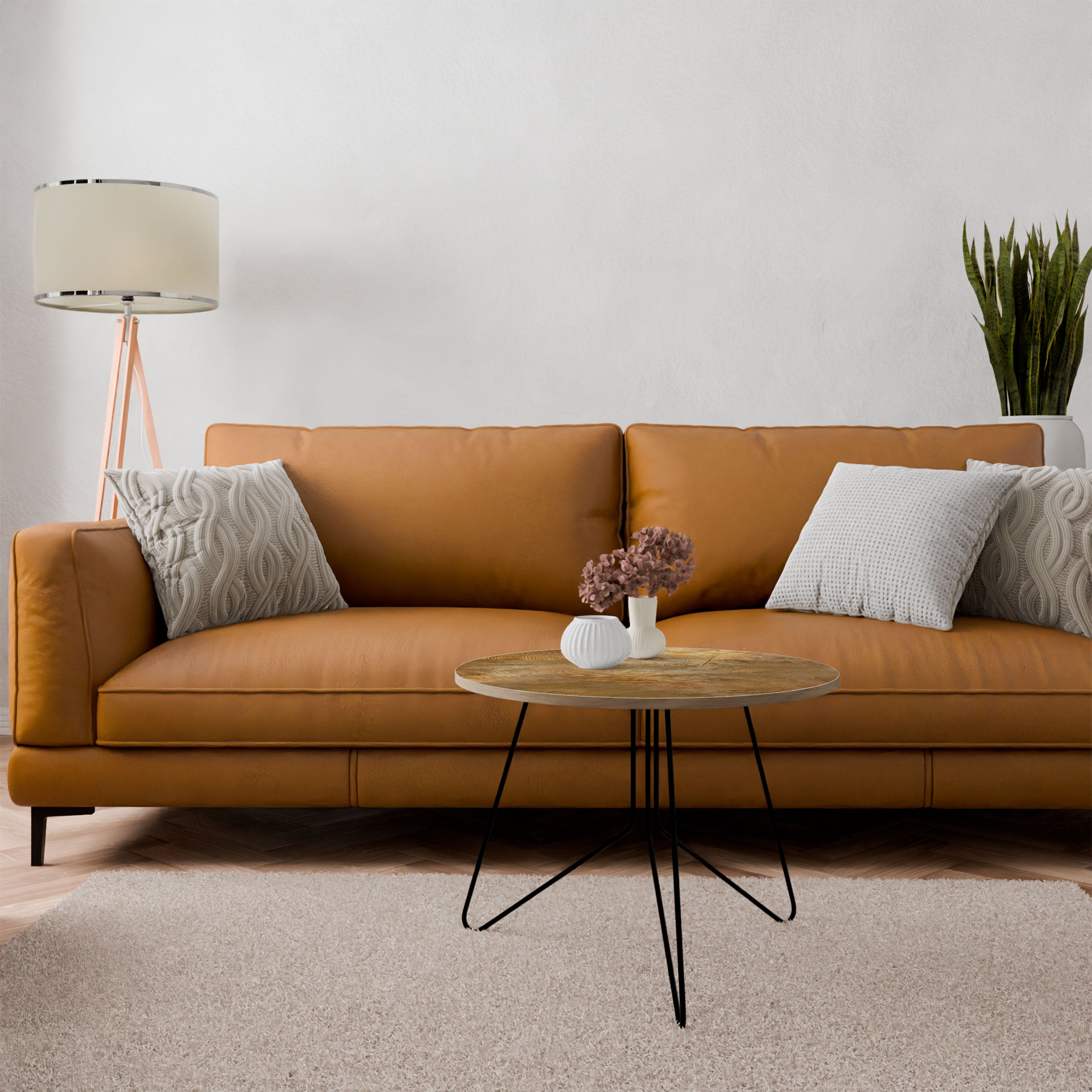 GILDED LEAF CASCADE Coffee Table