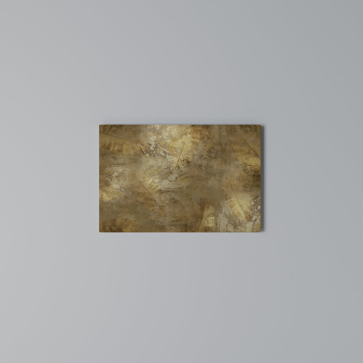 GILDED LEAF CASCADE Horizontal Canvas Print