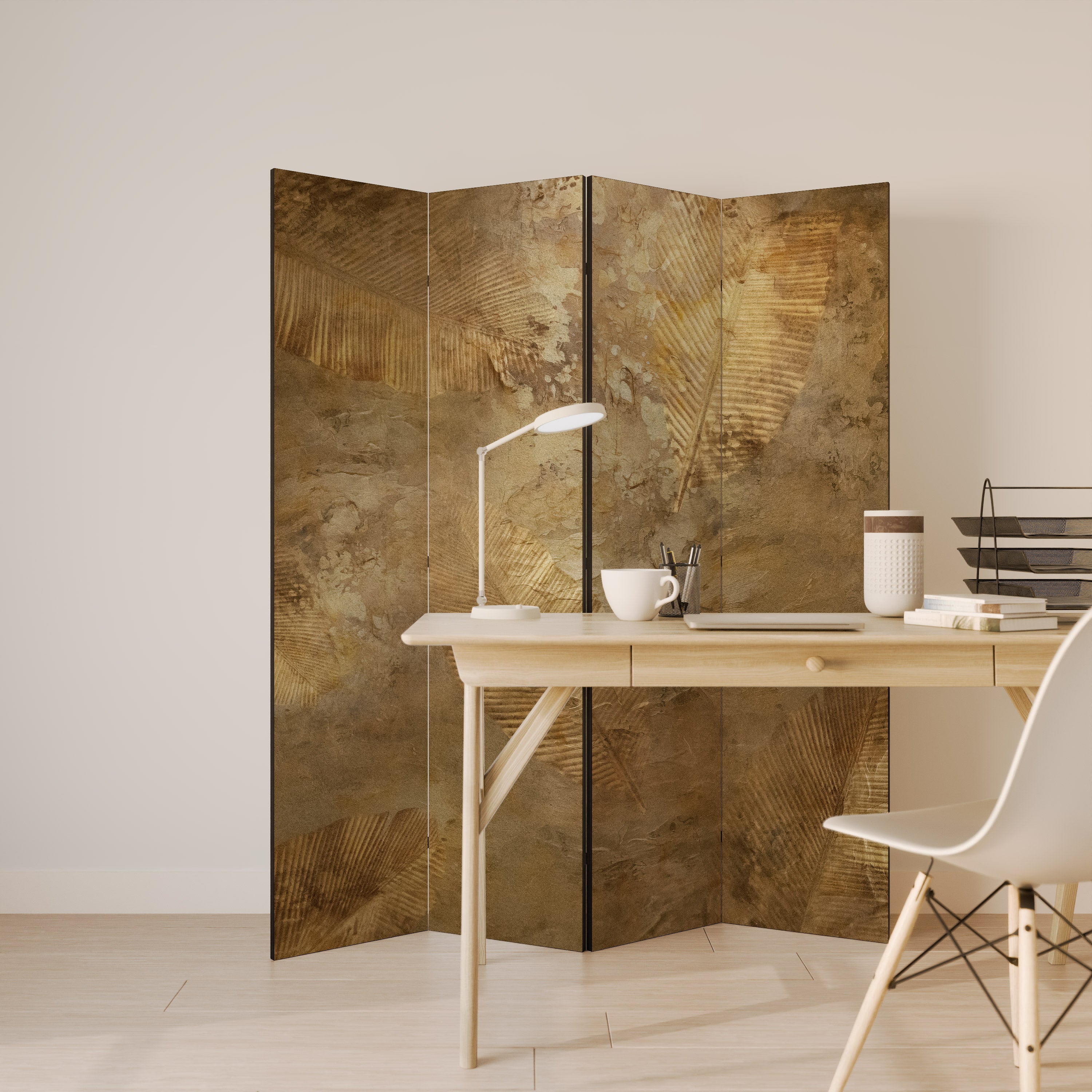 GILDED LEAF CASCADE Παραβάν με 4 πάνελ