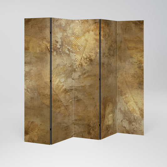 GILDED LEAF CASCADE 5-Panel Room Divider