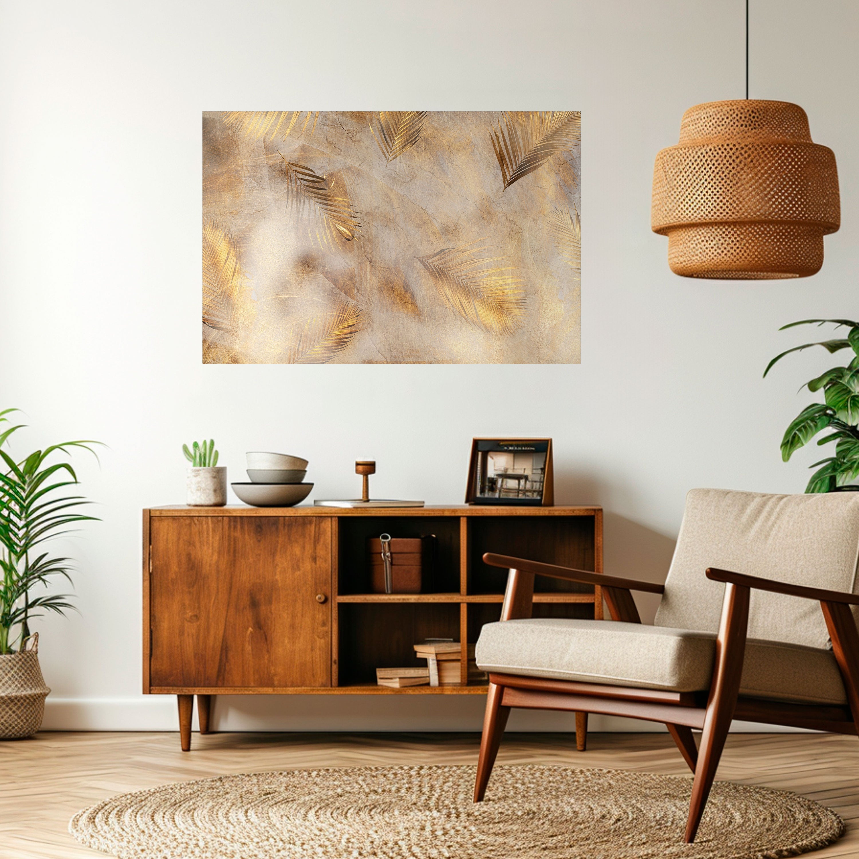 LEAVES OF SPLENDOR Peel and Stick Horizontal Poster