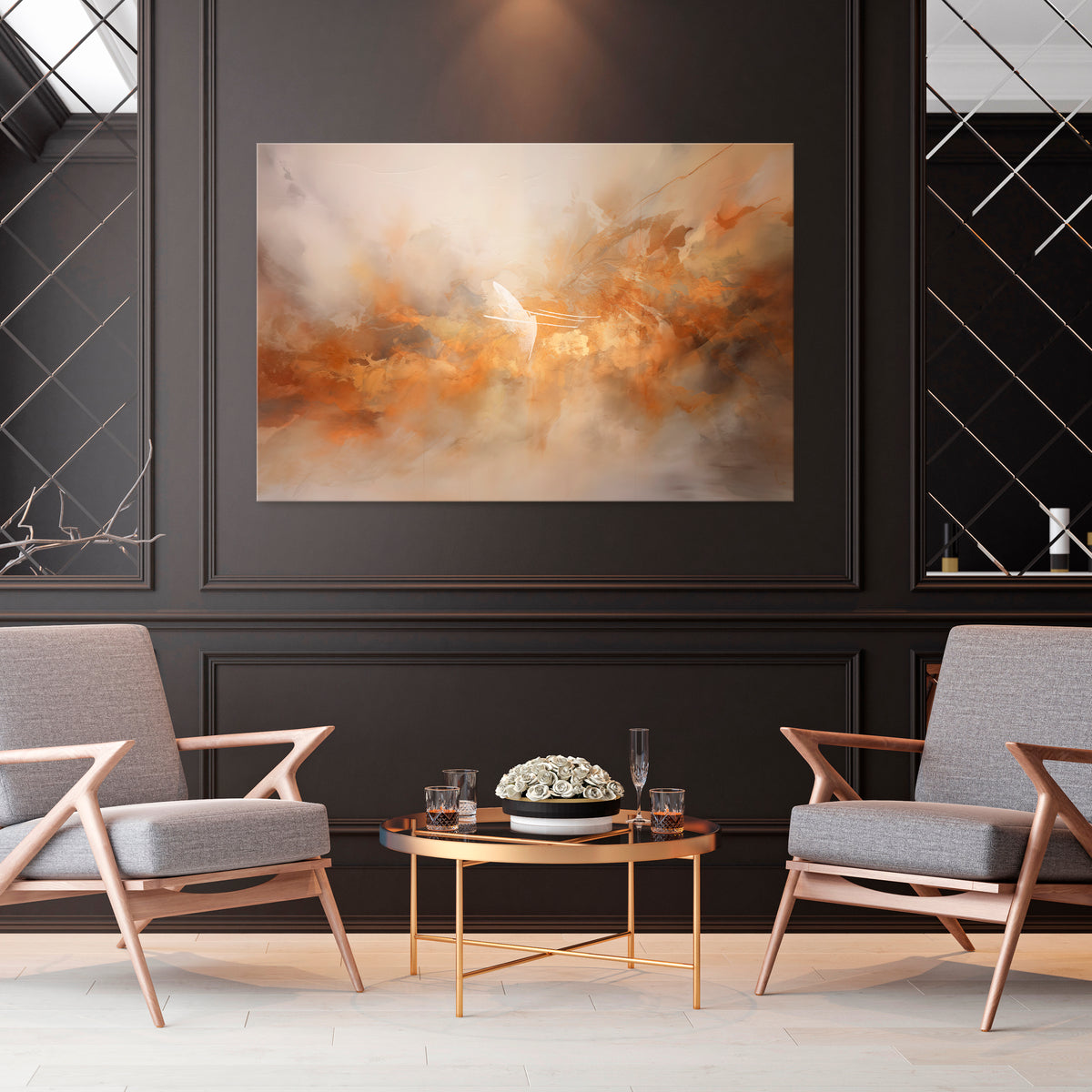 MOLTEN MELODIES Horizontal Canvas Print