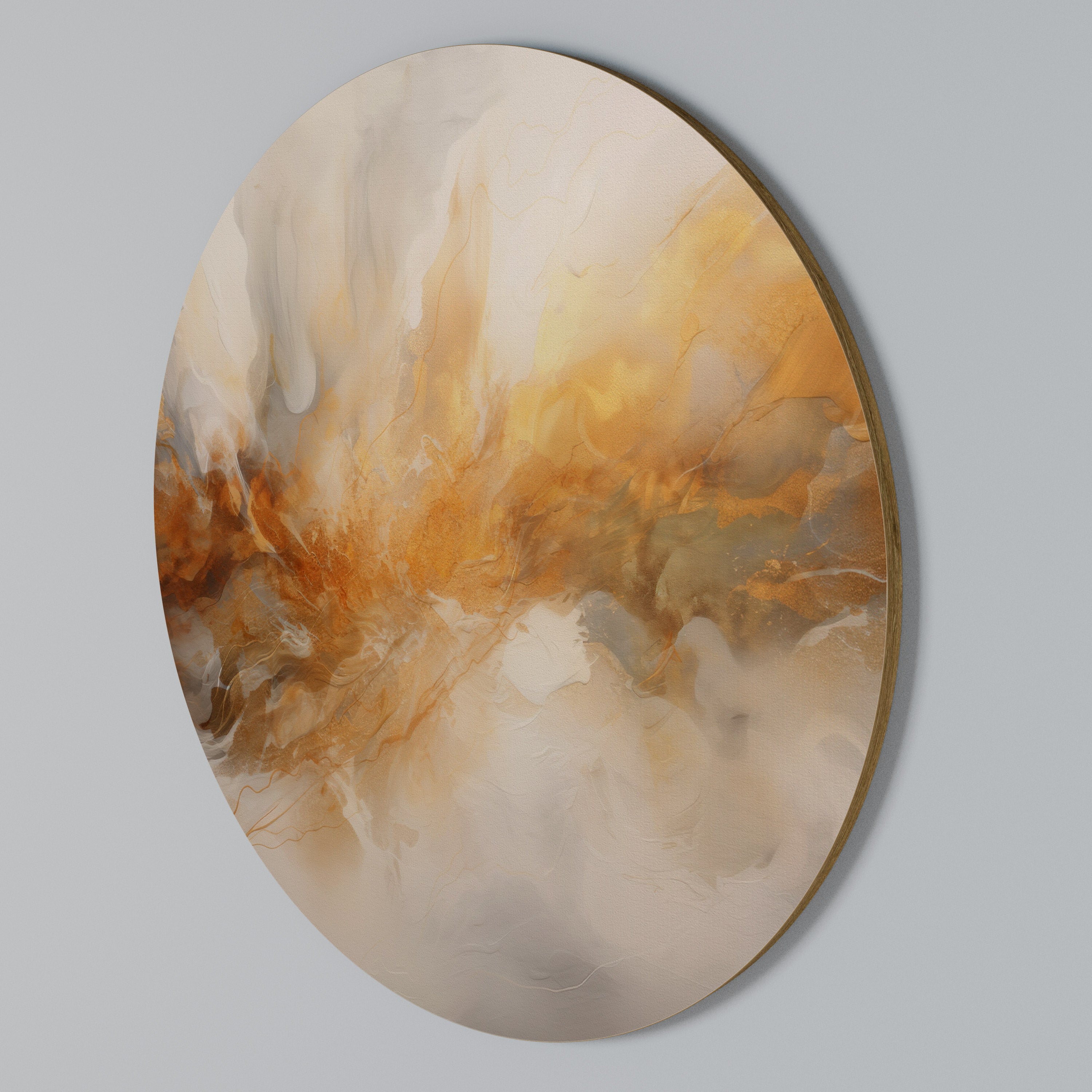 MOLTEN MELODIES Round Wall Art