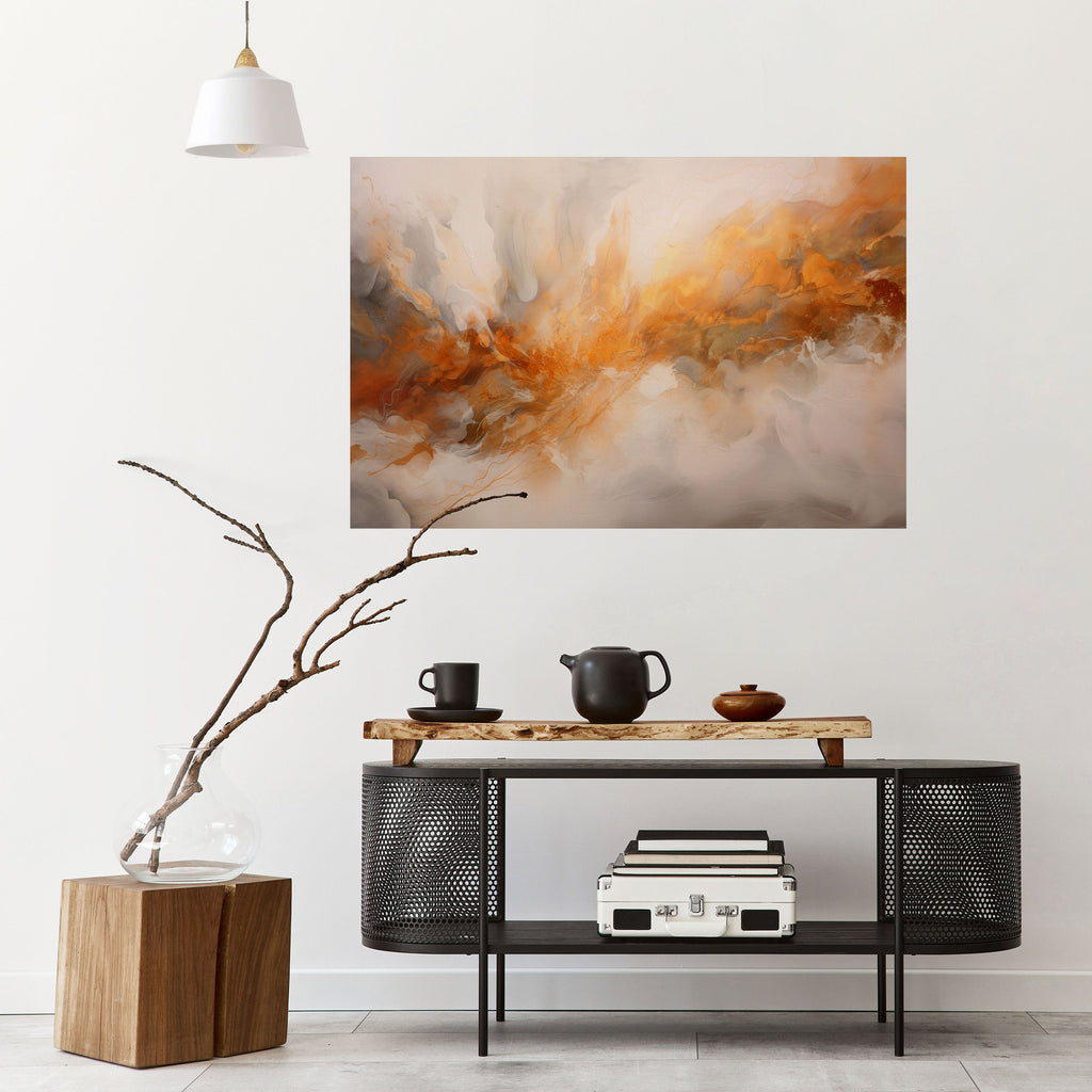 MOLTEN MELODIES Peel and Stick Horizontal Poster