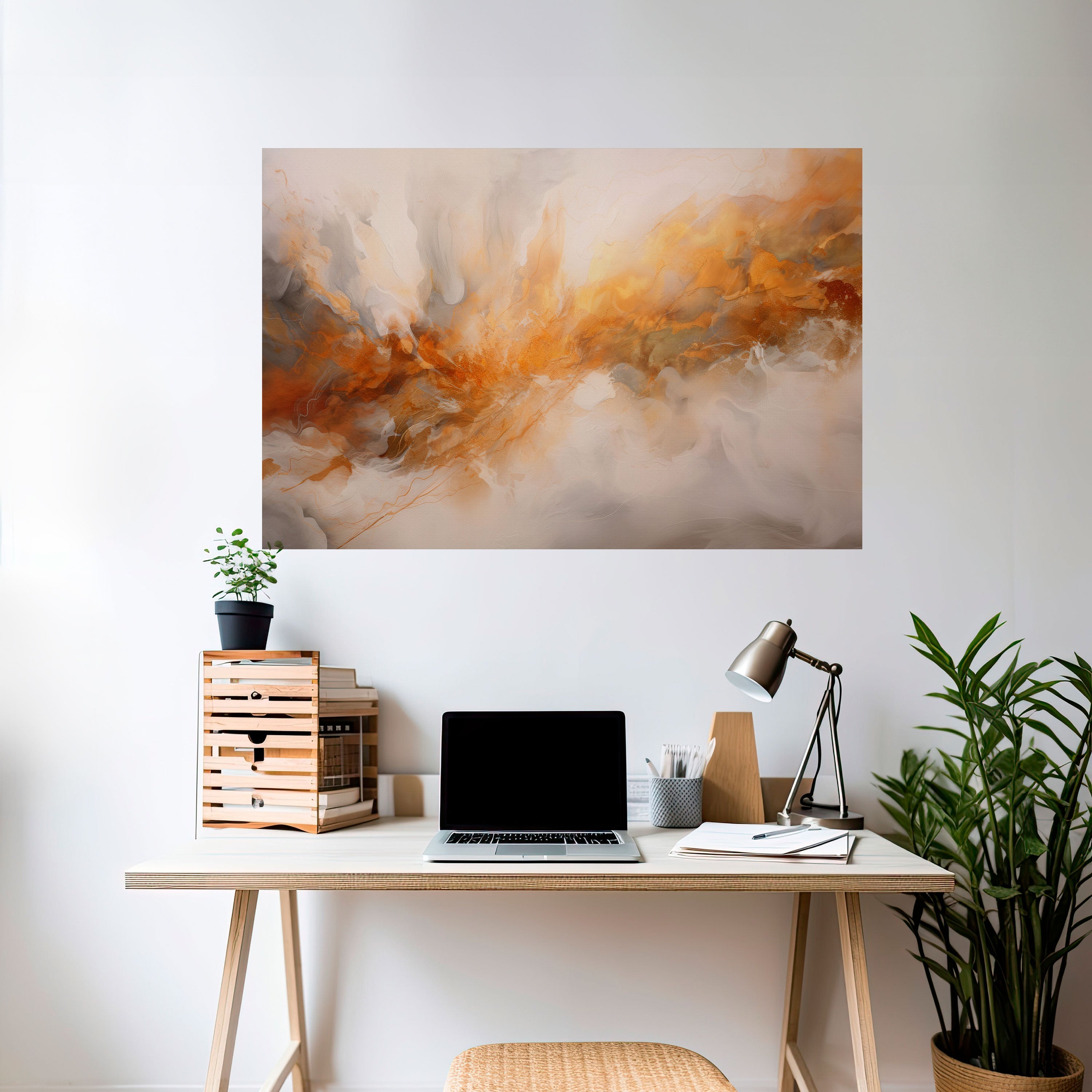 MOLTEN MELODIES Peel and Stick Horizontal Poster