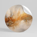 MOLTEN MELODIES Peel and Stick Round Sticker