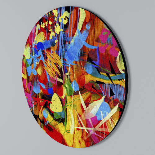 ABSTRACT RHAPSODY Στρογγυλός πίνακας ζωγραφικής