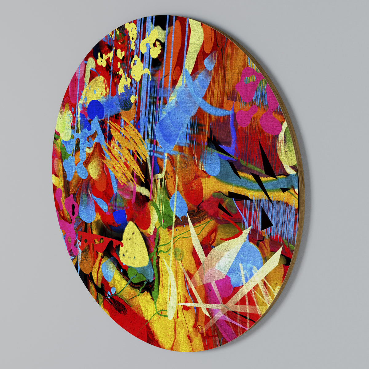 ABSTRACT RHAPSODY Στρογγυλός πίνακας ζωγραφικής