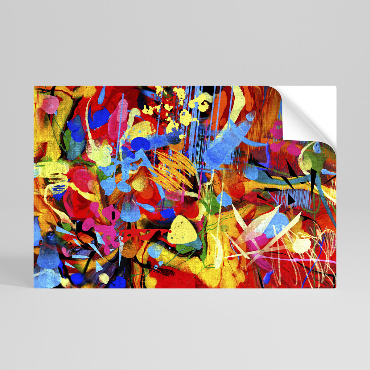 ABSTRACT RHAPSODY Αυτοκόλλητη Αφίσα οριζόντια