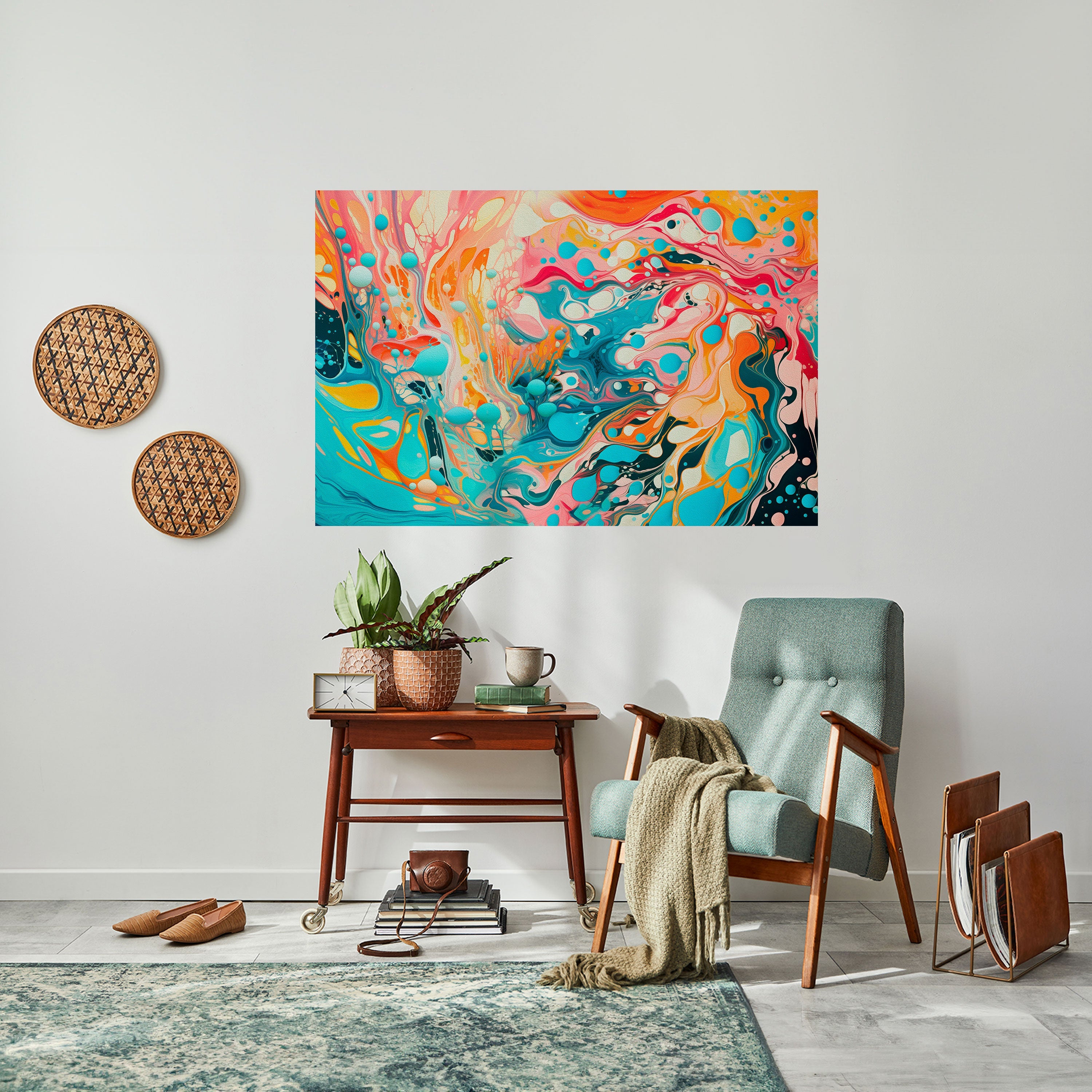 ARTISTIC ALCHEMY Οριζόντια αφίσα με θέμα "Ξεφλουδισμένο και κολλημένο"