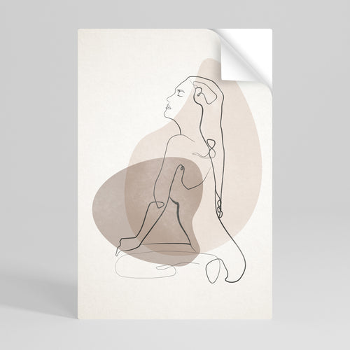 CONTOURS OF BEAUTY Αυτοκόλλητη Αφίσα κάθετη
