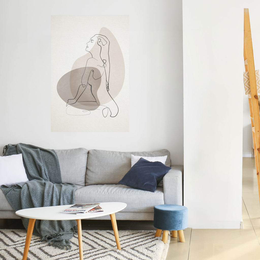 Αφίσα CONTOURS OF BEAUTY με δυνατότητα peel and stick κάθετης τοποθέτησης