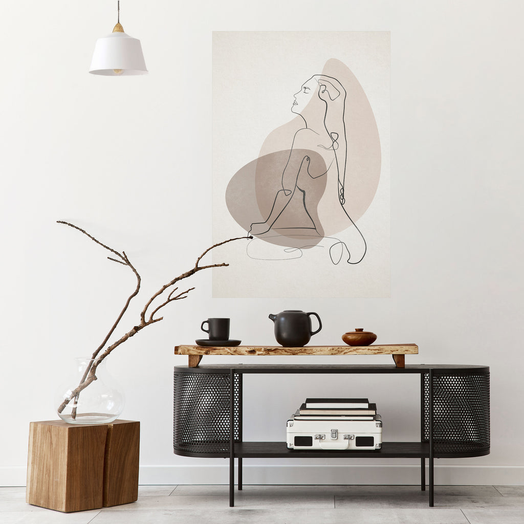 Αφίσα CONTOURS OF BEAUTY με δυνατότητα peel and stick κάθετης τοποθέτησης