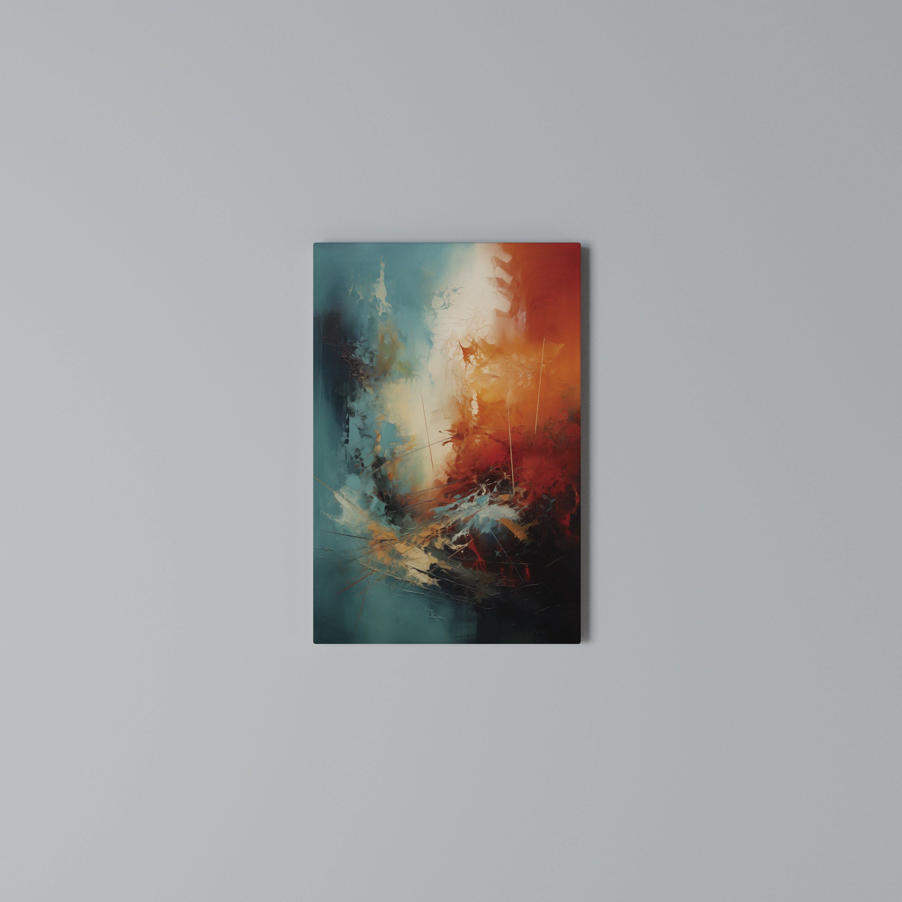 FIERY FUSION Vertical Canvas Print