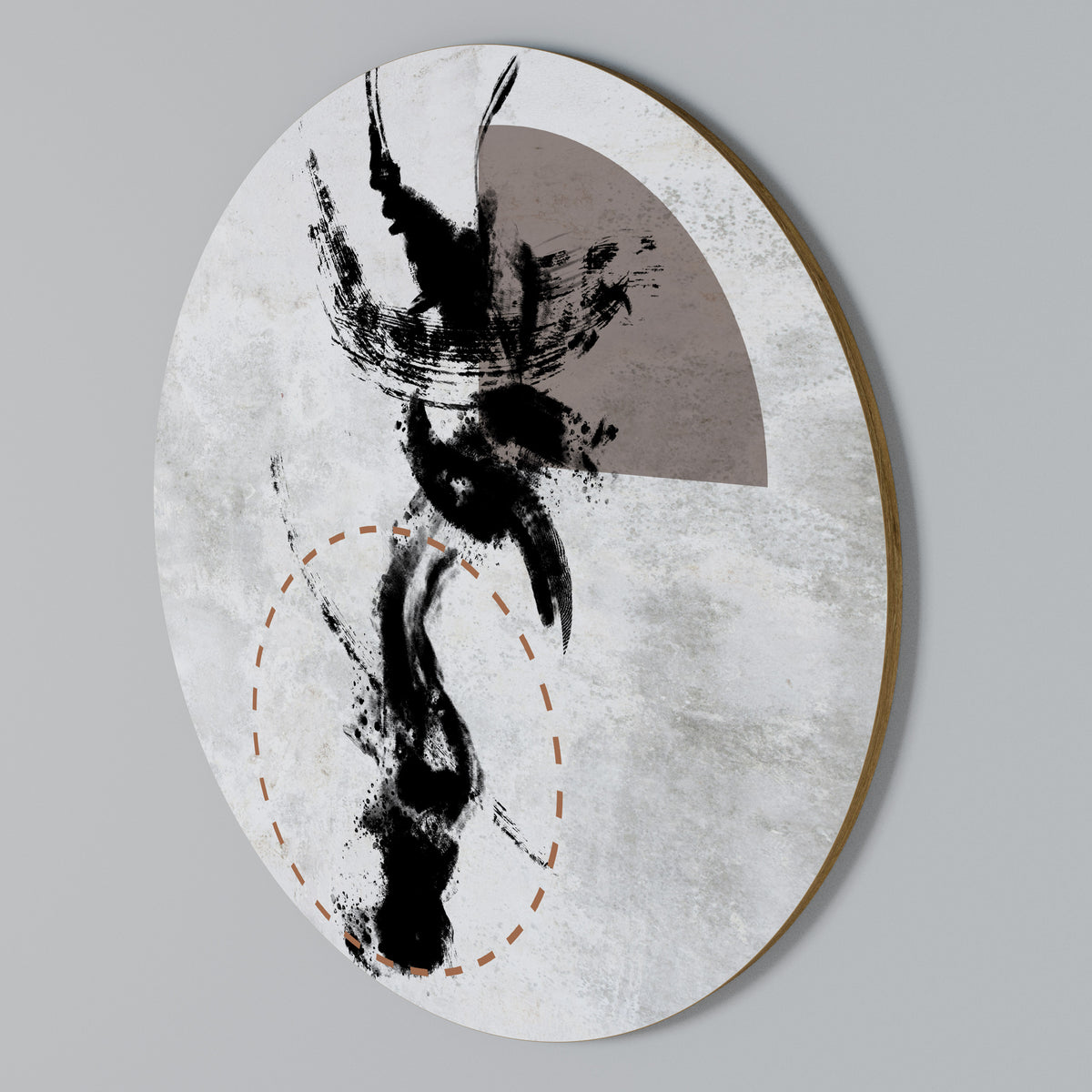 STAINS OF INTROSPECTION Round Wall Art