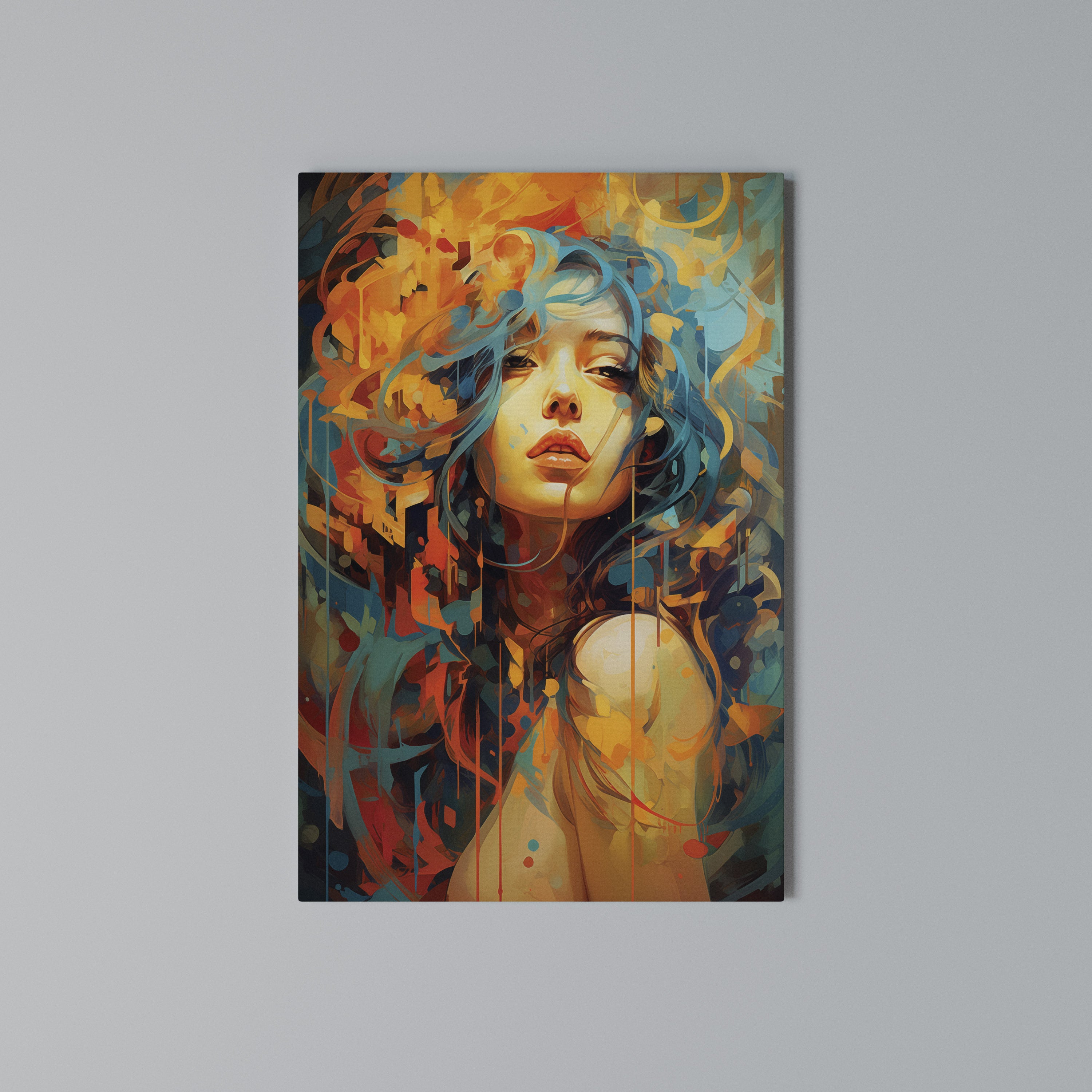 RAINBOW MUSE Κατακόρυφος Πίνακας σε Καμβά
