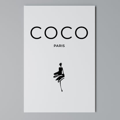 COCO CHANEL - TIMELESS ELEGANCE Vertical Canvas Print