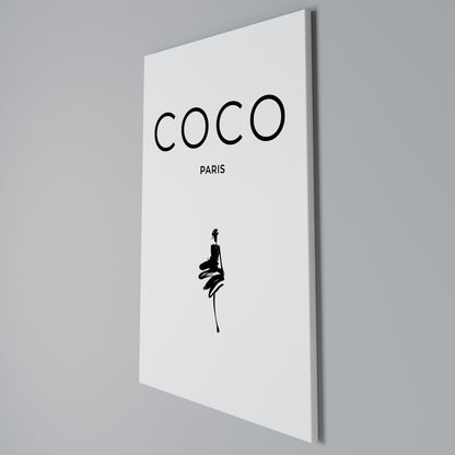 COCO CHANEL - TIMELESS ELEGANCE Vertical Canvas Print