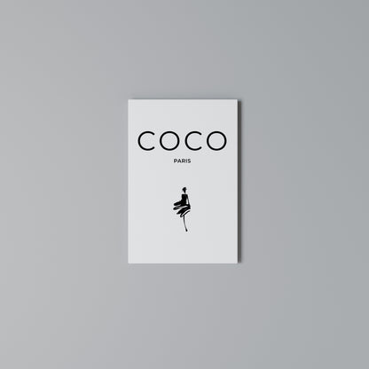 COCO CHANEL - TIMELESS ELEGANCE Vertical Canvas Print