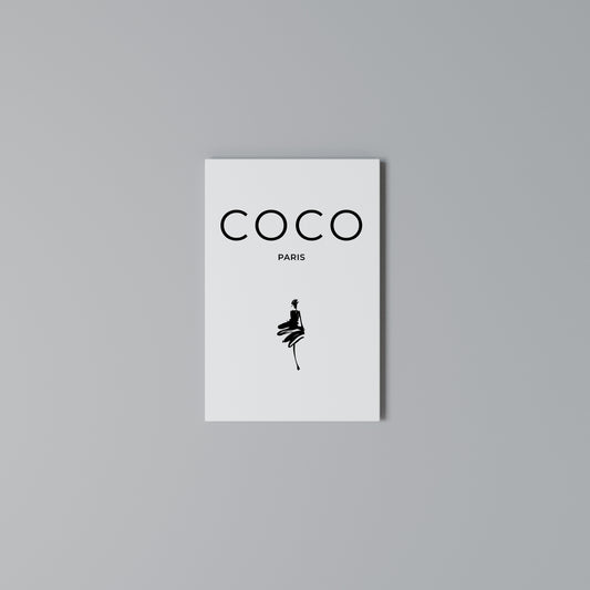 COCO CHANEL - TIMELESS ELEGANCE Vertical Canvas Print