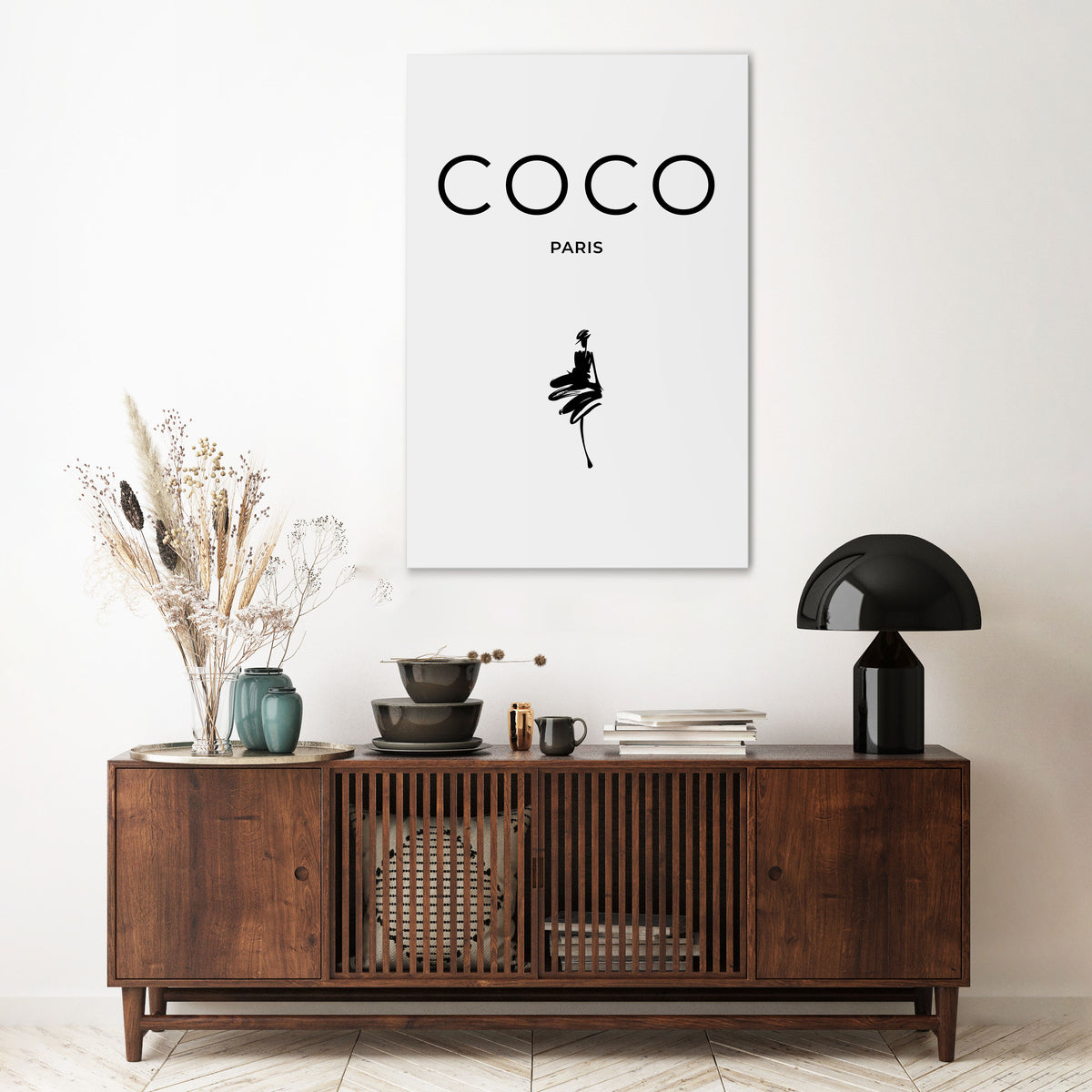 COCO CHANEL - TIMELESS ELEGANCE Vertical Canvas Print
