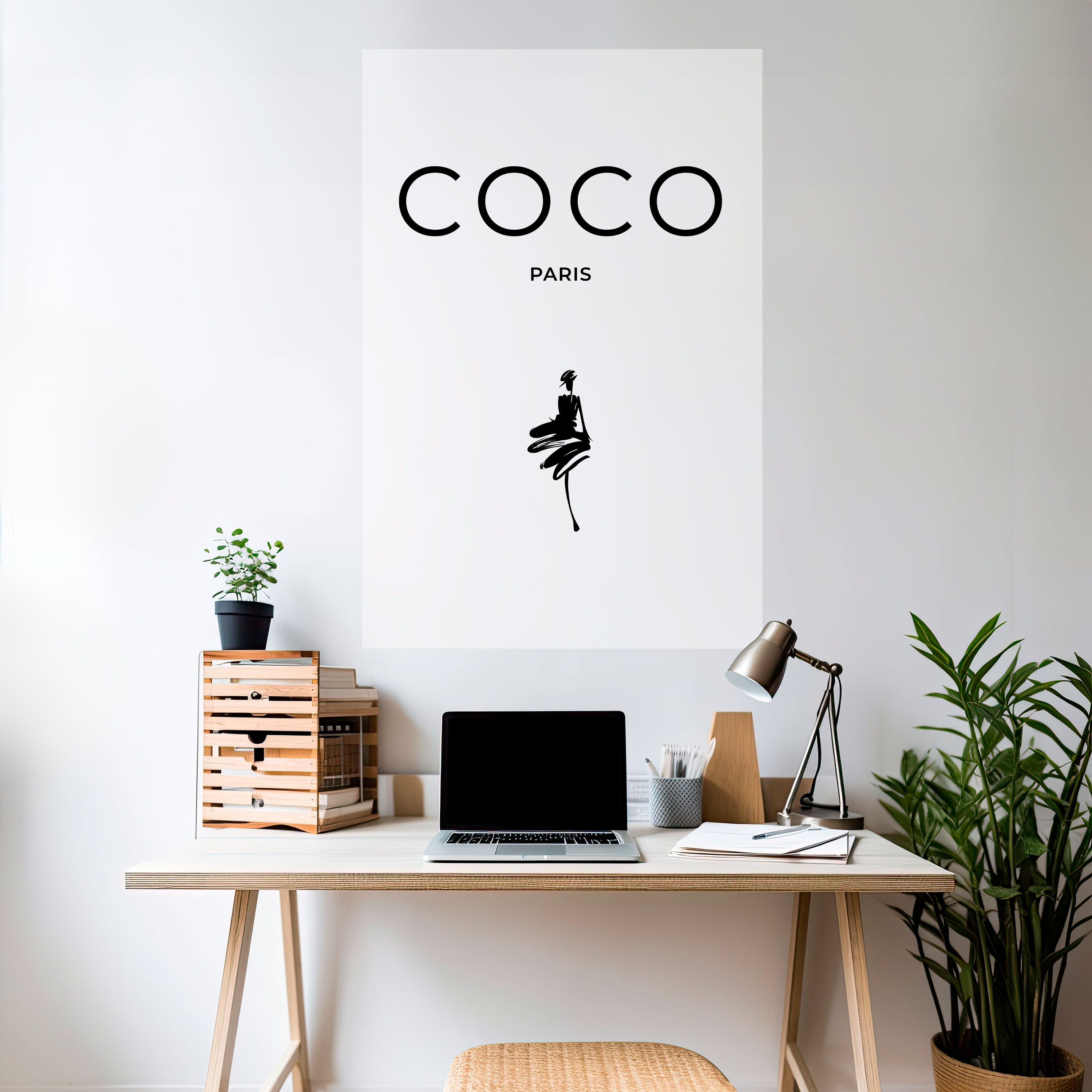 COCO CHANEL - TIMELESS ELEGANCE Peel and Stick Vertical Poster