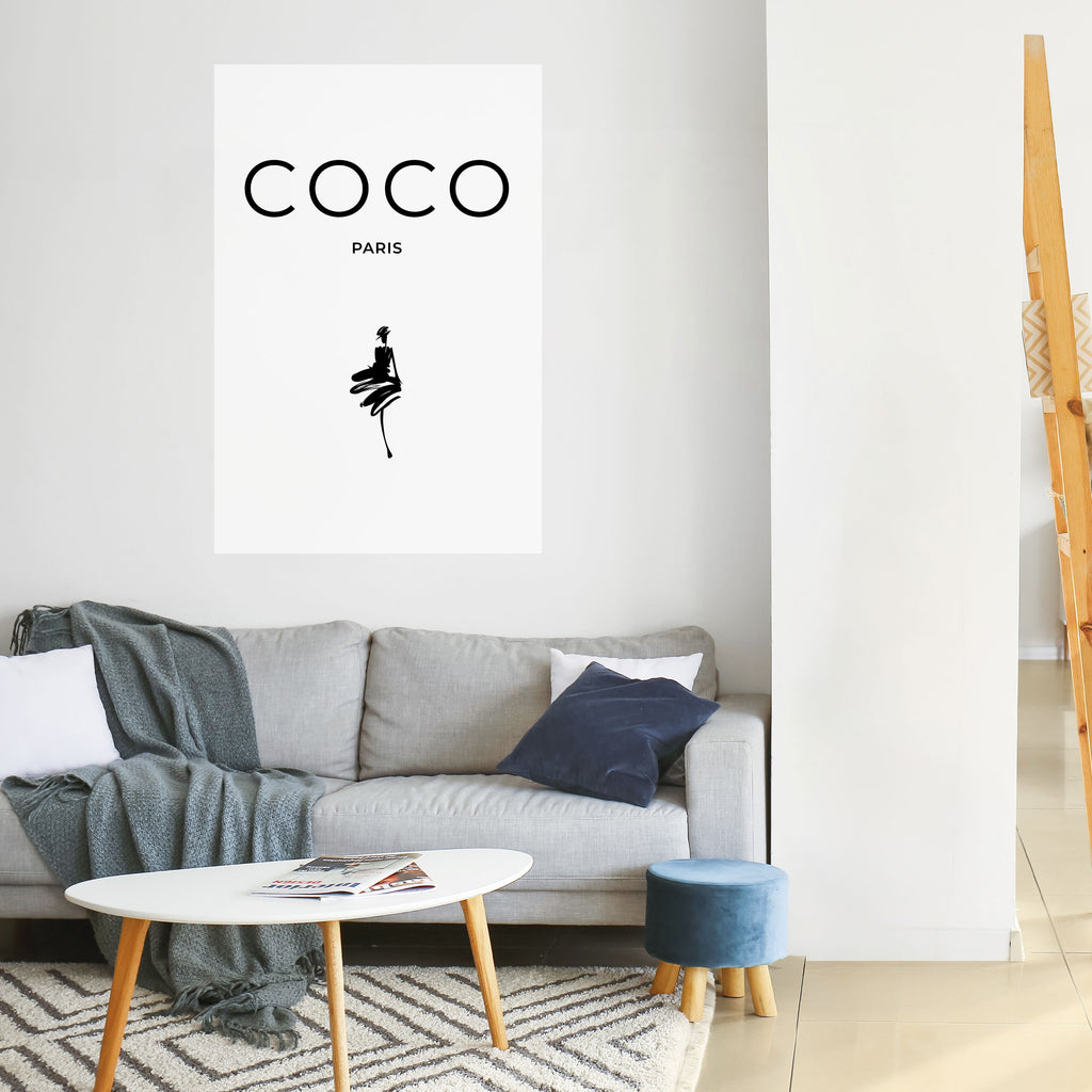 COCO CHANEL - TIMELESS ELEGANCE Peel and Stick Vertical Poster