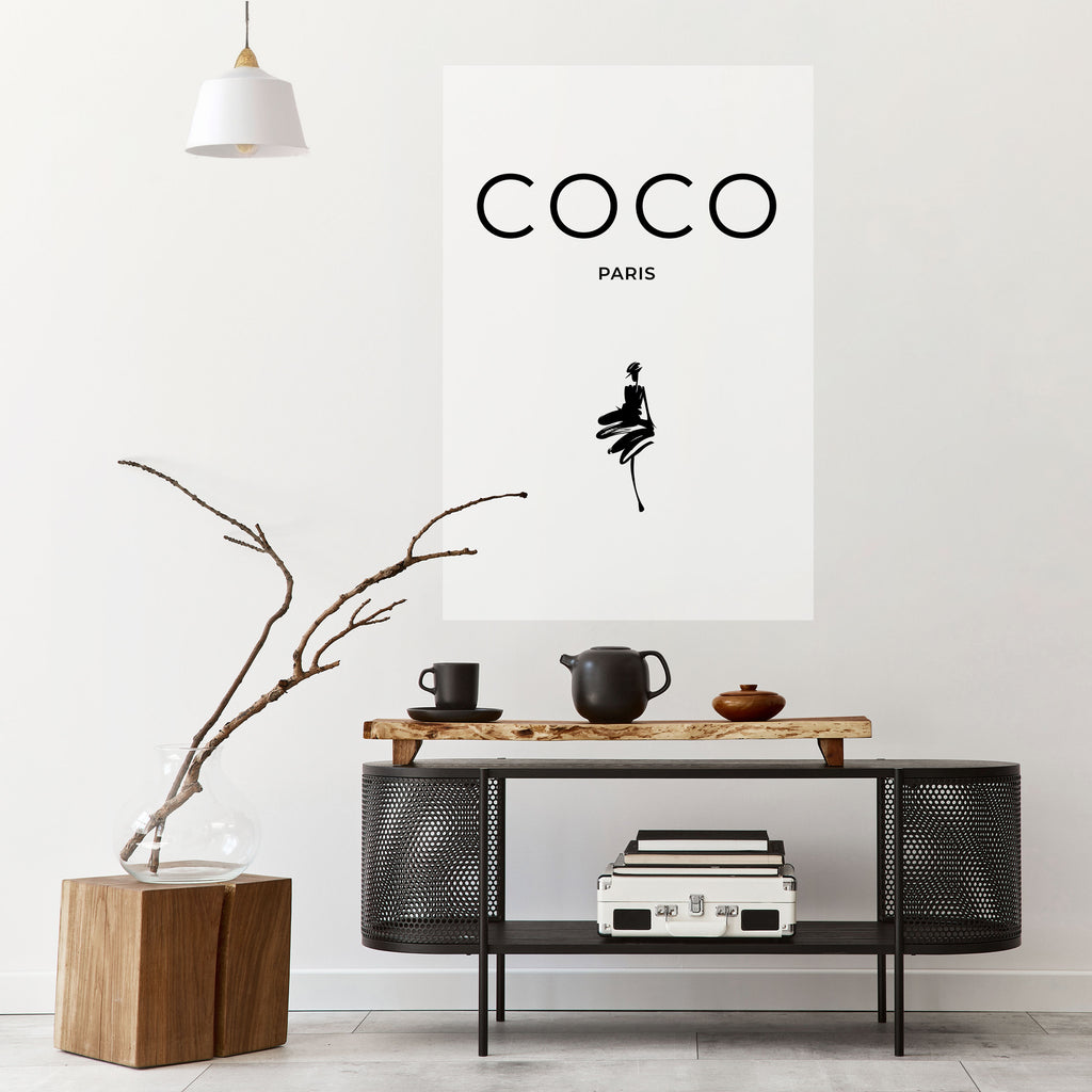 COCO CHANEL - TIMELESS ELEGANCE Peel and Stick Vertical Poster