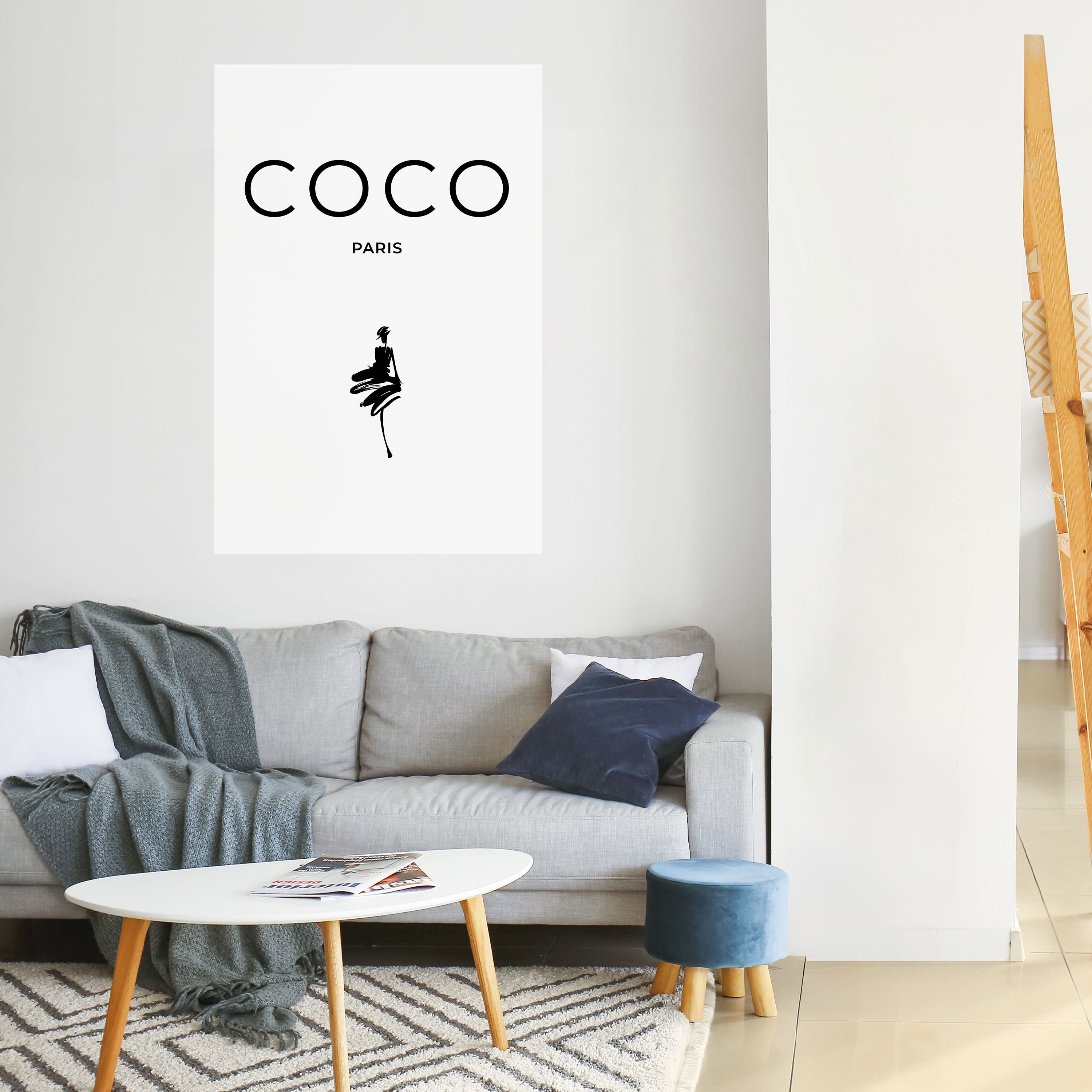 COCO CHANEL - TIMELESS ELEGANCE Peel and Stick Vertical Poster