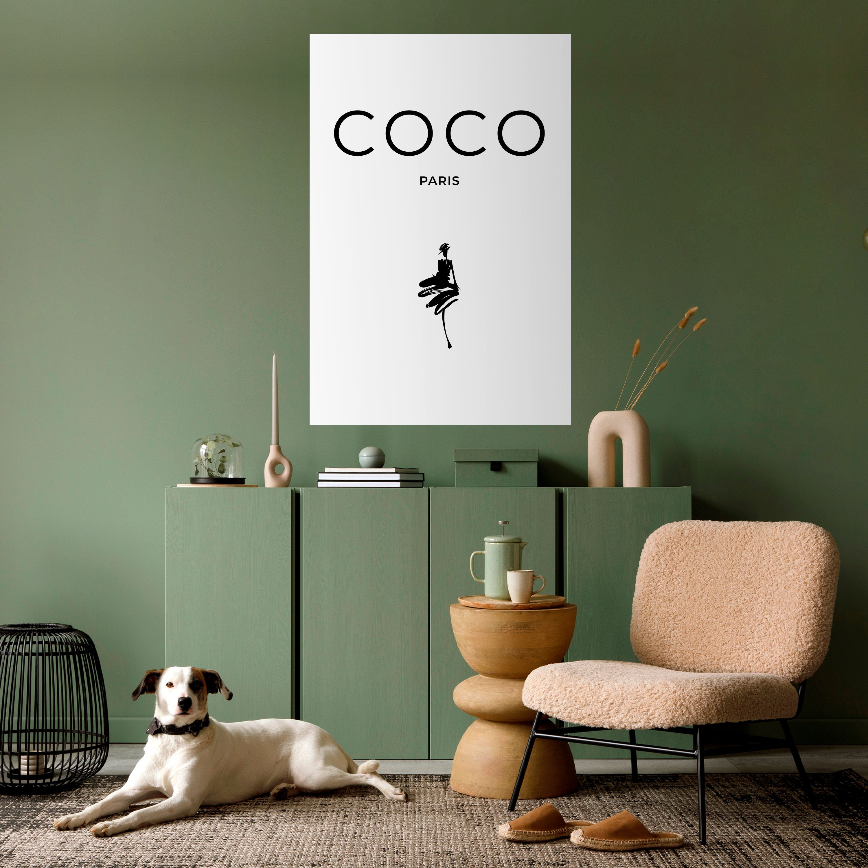 COCO CHANEL - TIMELESS ELEGANCE Peel and Stick Vertical Poster