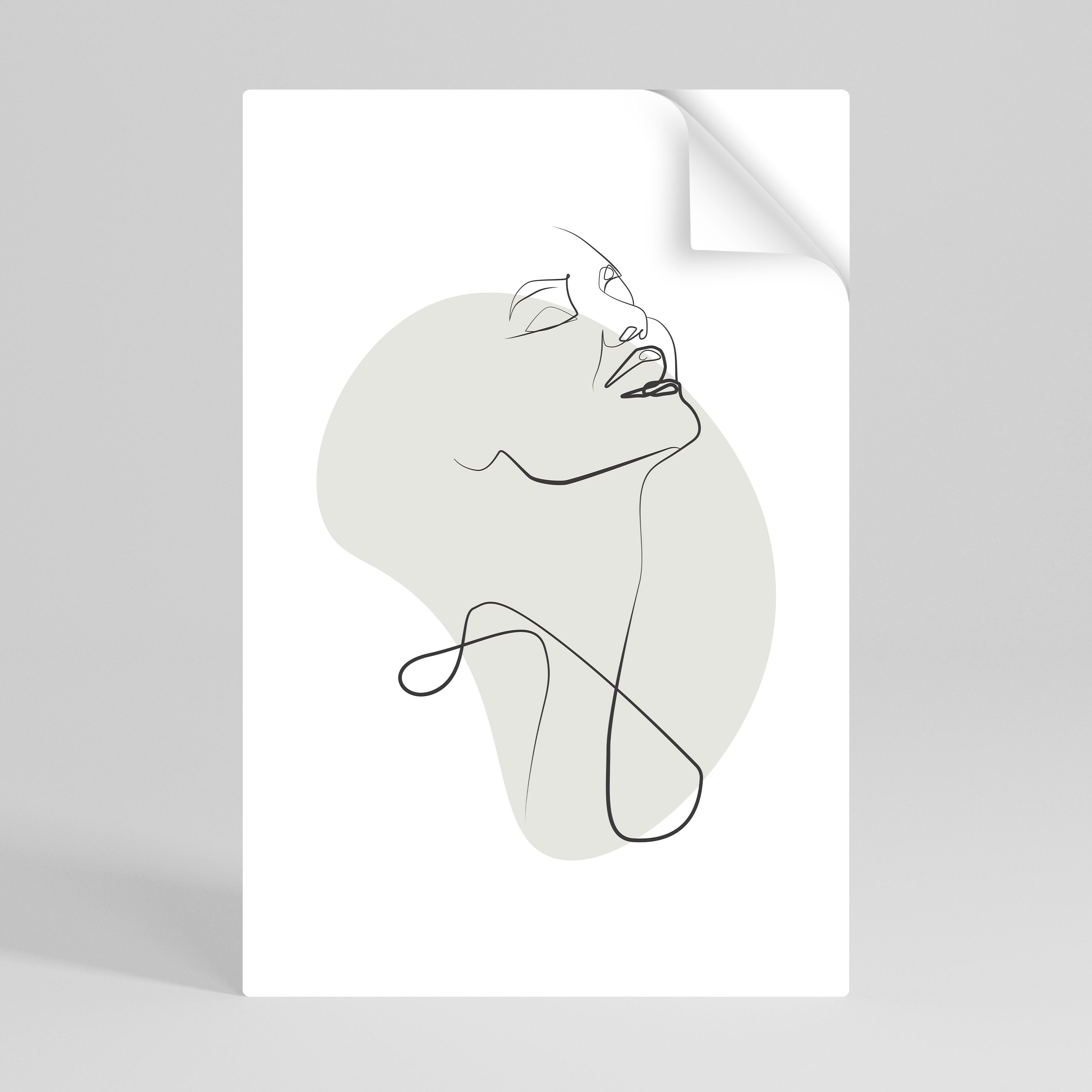 SUBTLE SIMPLICITY Αυτοκόλλητη Αφίσα κάθετη