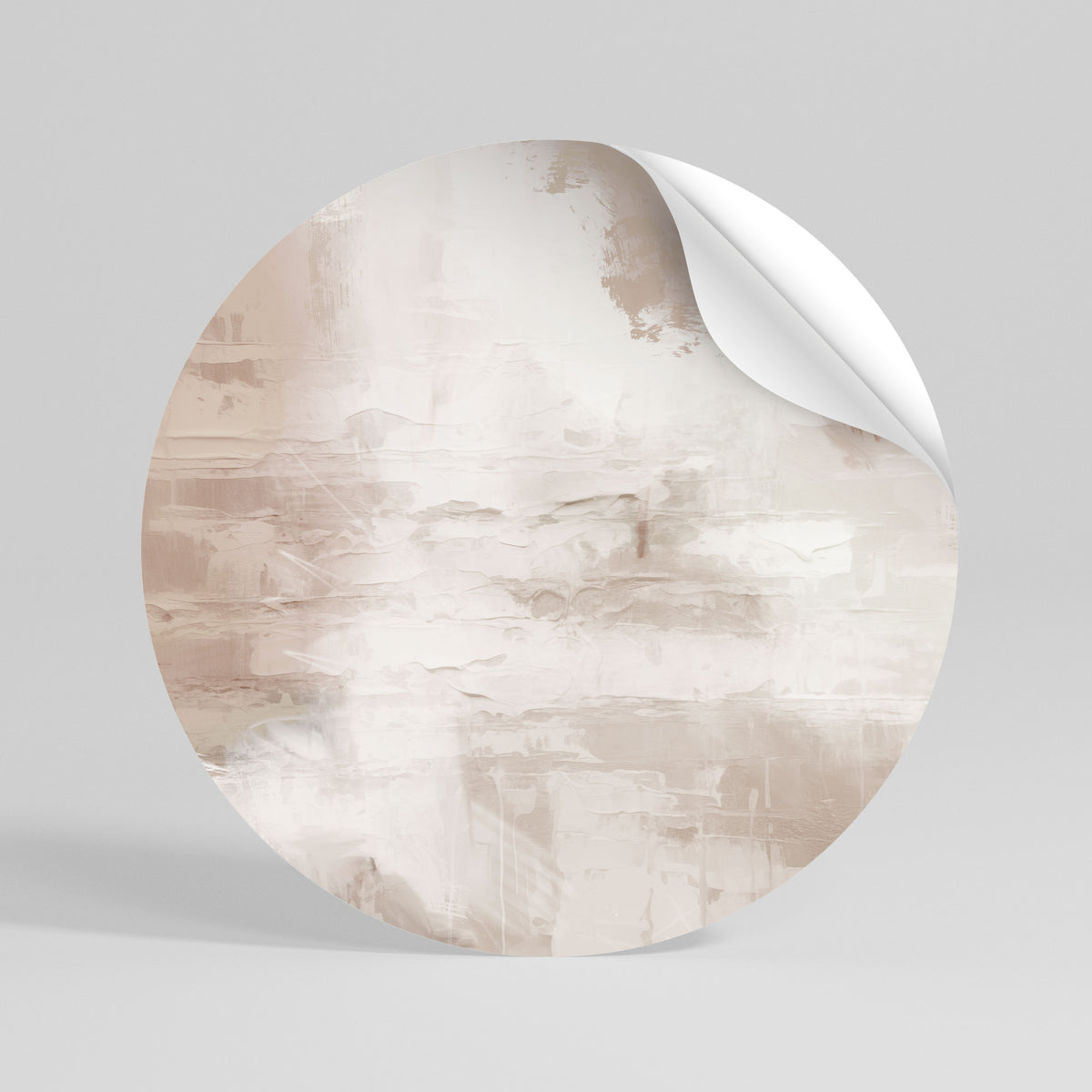 BLUSH SERENITY Αυτοκόλλητη Αφίσα στρογγυλή